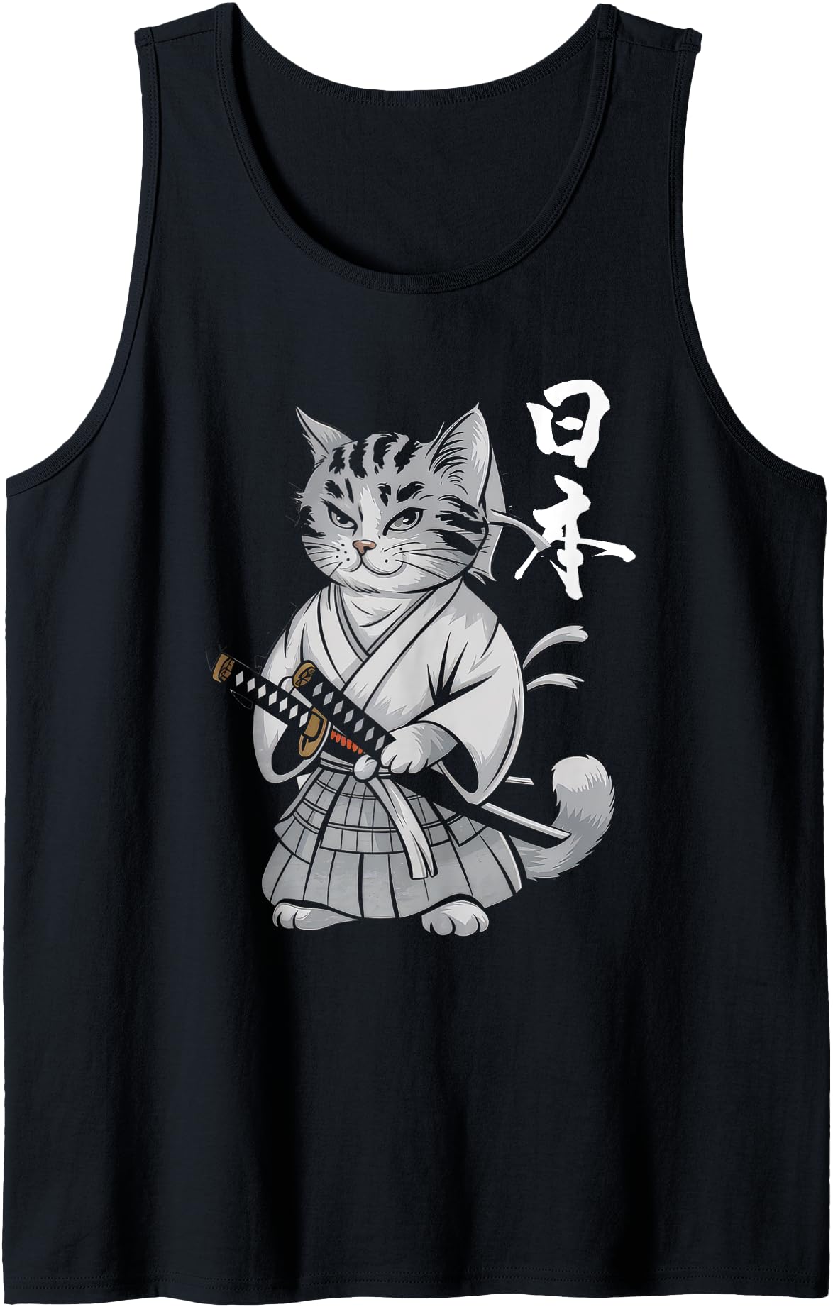 Authentic Samurai Cat Ukiyo E Warrior Hoodie - Minimalist Print Unisex - T-Shirt, Sweatshirt, Hoodie