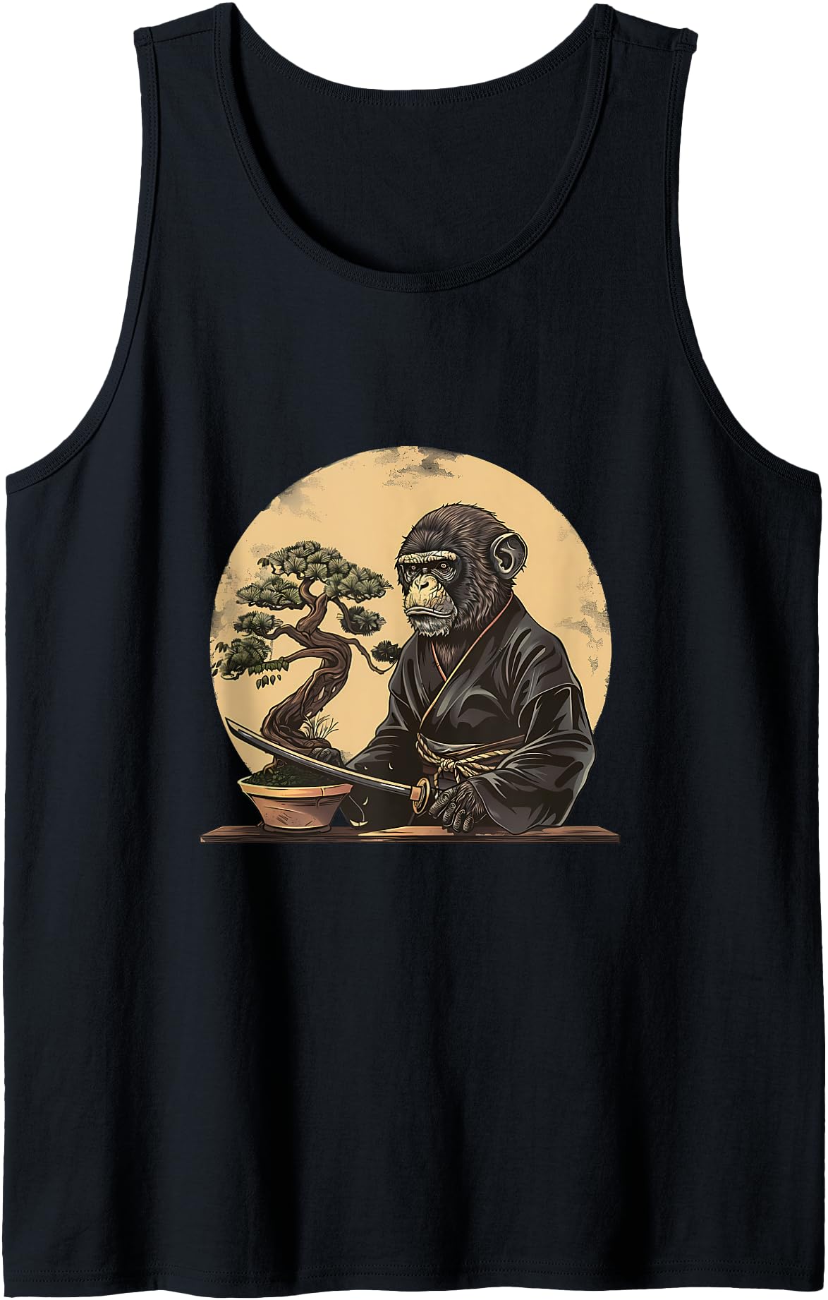 Original Samurai Monkey Bonsai Sweatshirt - Custom Art Print Men Women - T-Shirt, Sweatshirt, Hoodie