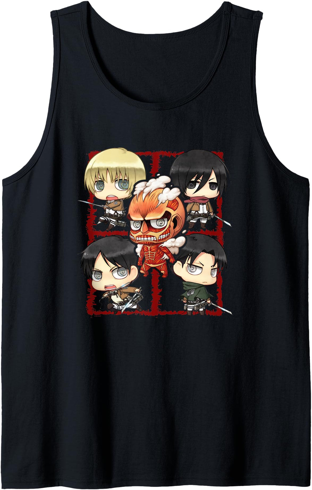 Authentic Attack Titan Chibi Hoodie - Fun Novelty Design Men Women - T-Shirt, Sweatshirt, Hoodie