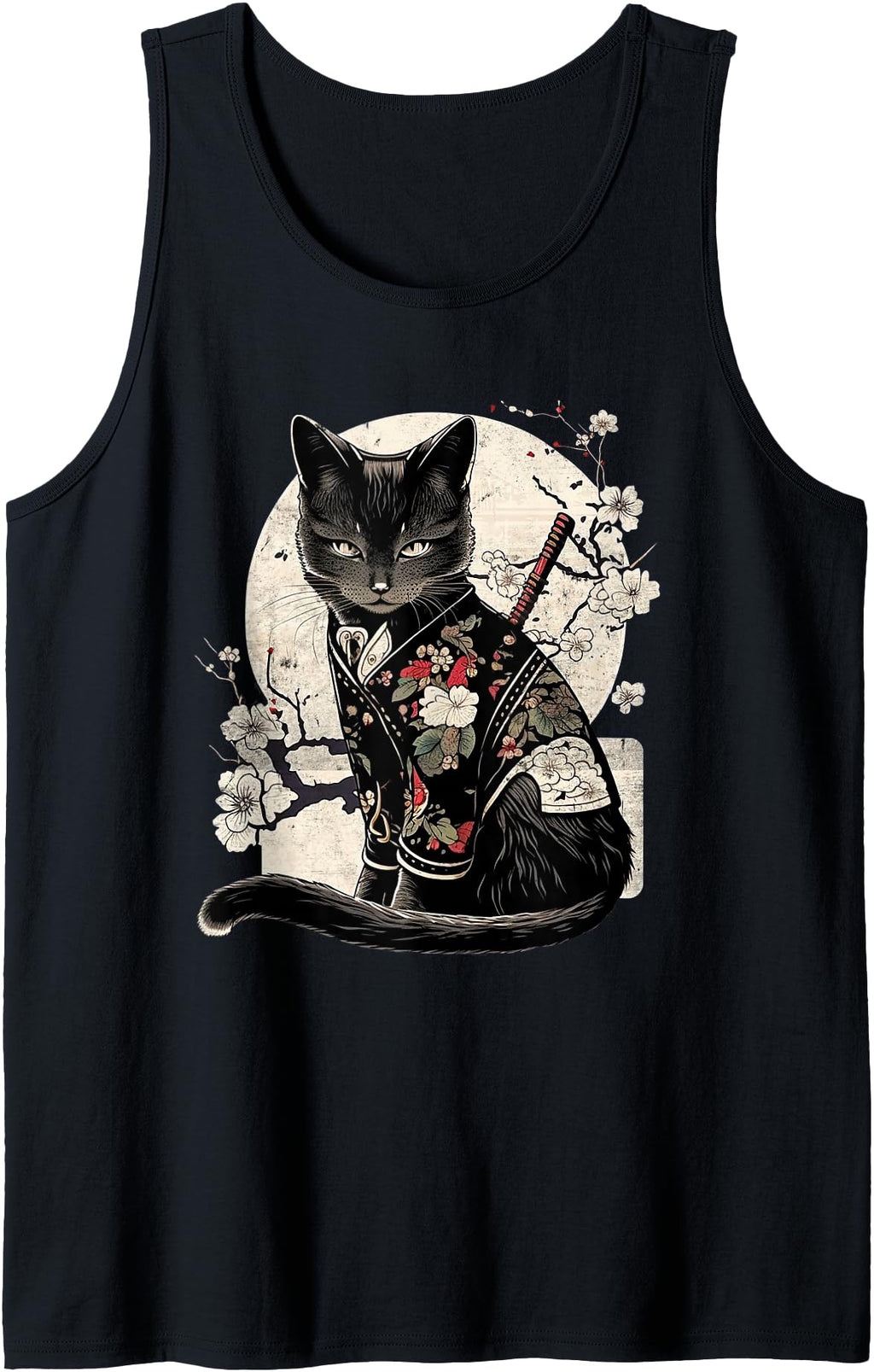 Japanese Samurai Ninja Cat Kawaii Hoodie - Streetwear Style Men Women - T-Shirt, Sweatshirt, Hoodie