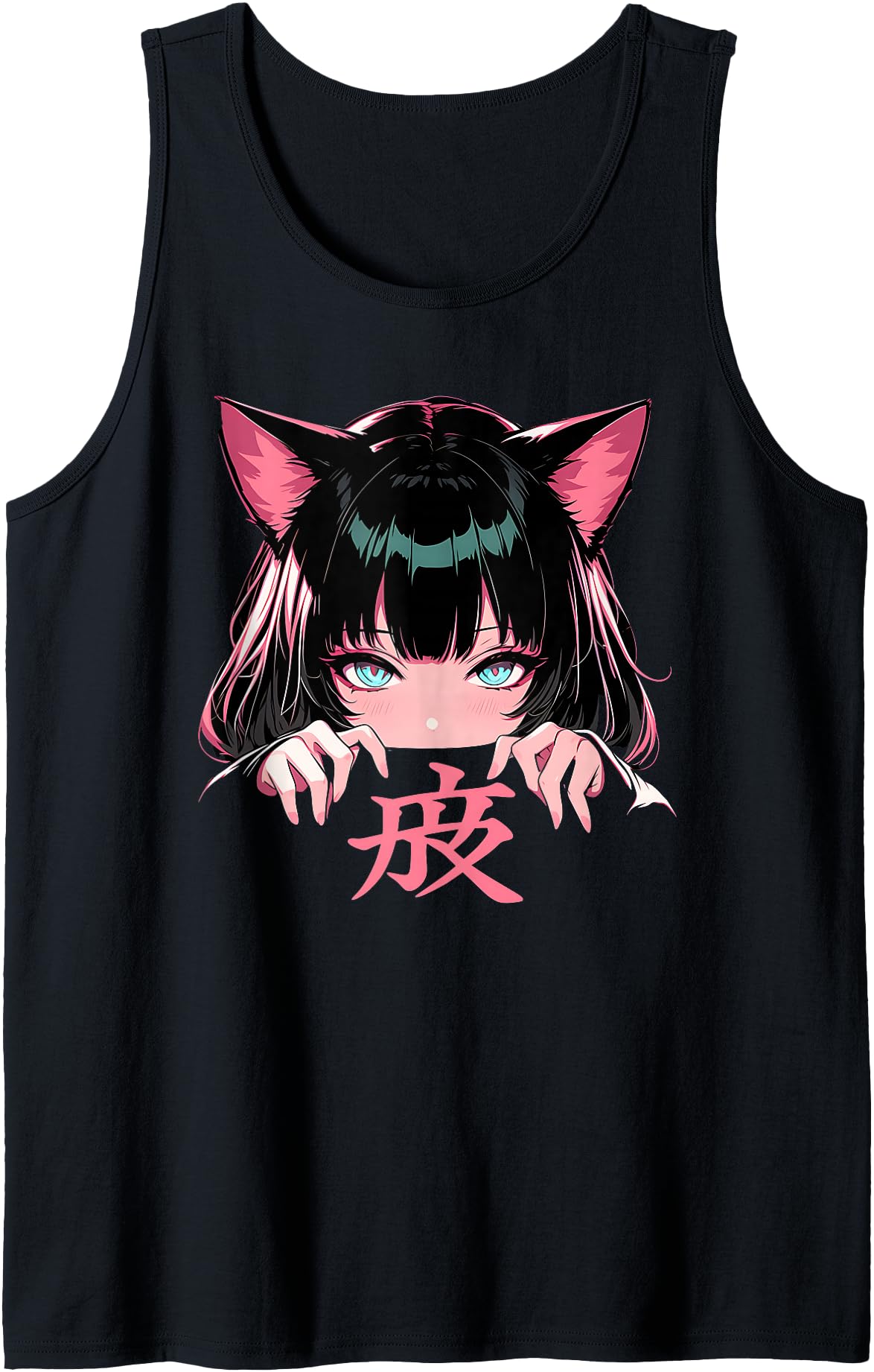 Anime Waifu Anime Manga Cat Sweet T-Shirt - Novelty Apparel for Adults - T-Shirt, Sweatshirt, Hoodie