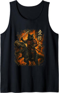 Authentic Samurai Cat Riding Sweatshirt - Custom Art Print Men Women - T-Shirt, Sweatshirt, Hoodie