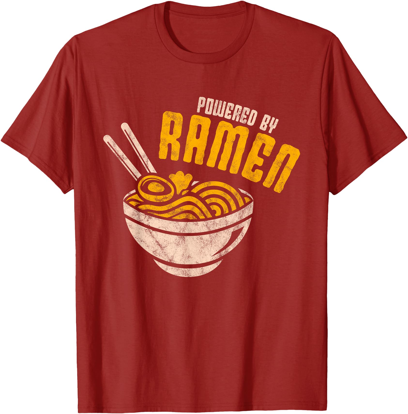 Handcrafted Powered Ramen Japanese Hoodie - Fun Novelty Design for Adults - T-Shirt, Sweatshirt, Hoodie