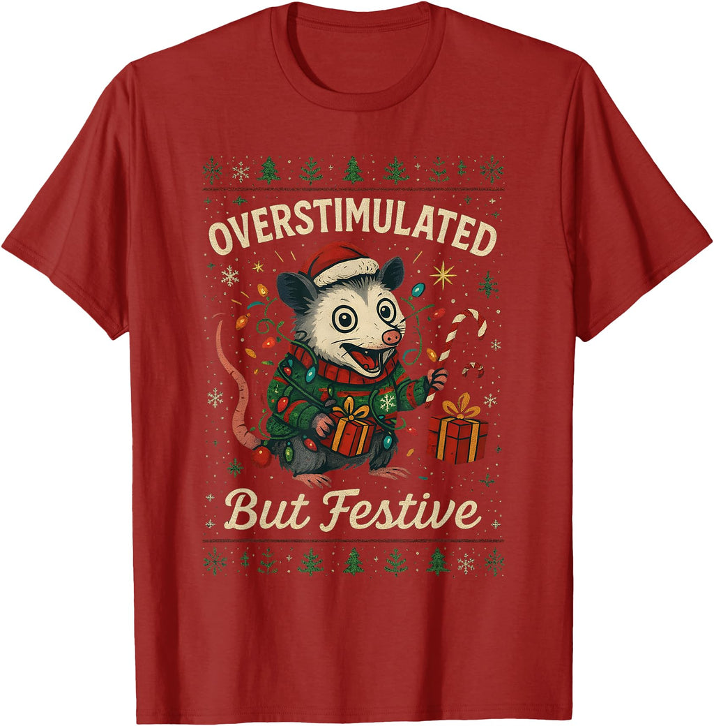 Handcrafted Overstimulated But Sweatshirt - Aesthetic Graphic Unisex - T-Shirt, Sweatshirt, Hoodie