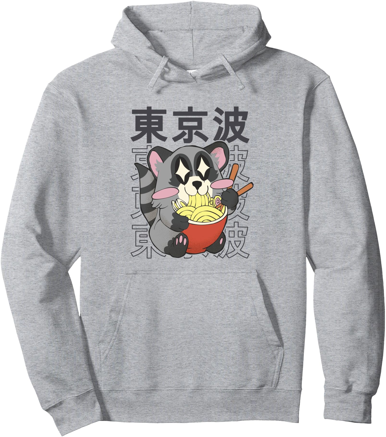 Handcrafted Raccoon Eating Ramen T-Shirt - Streetwear Style for Adults - T-Shirt, Sweatshirt, Hoodie