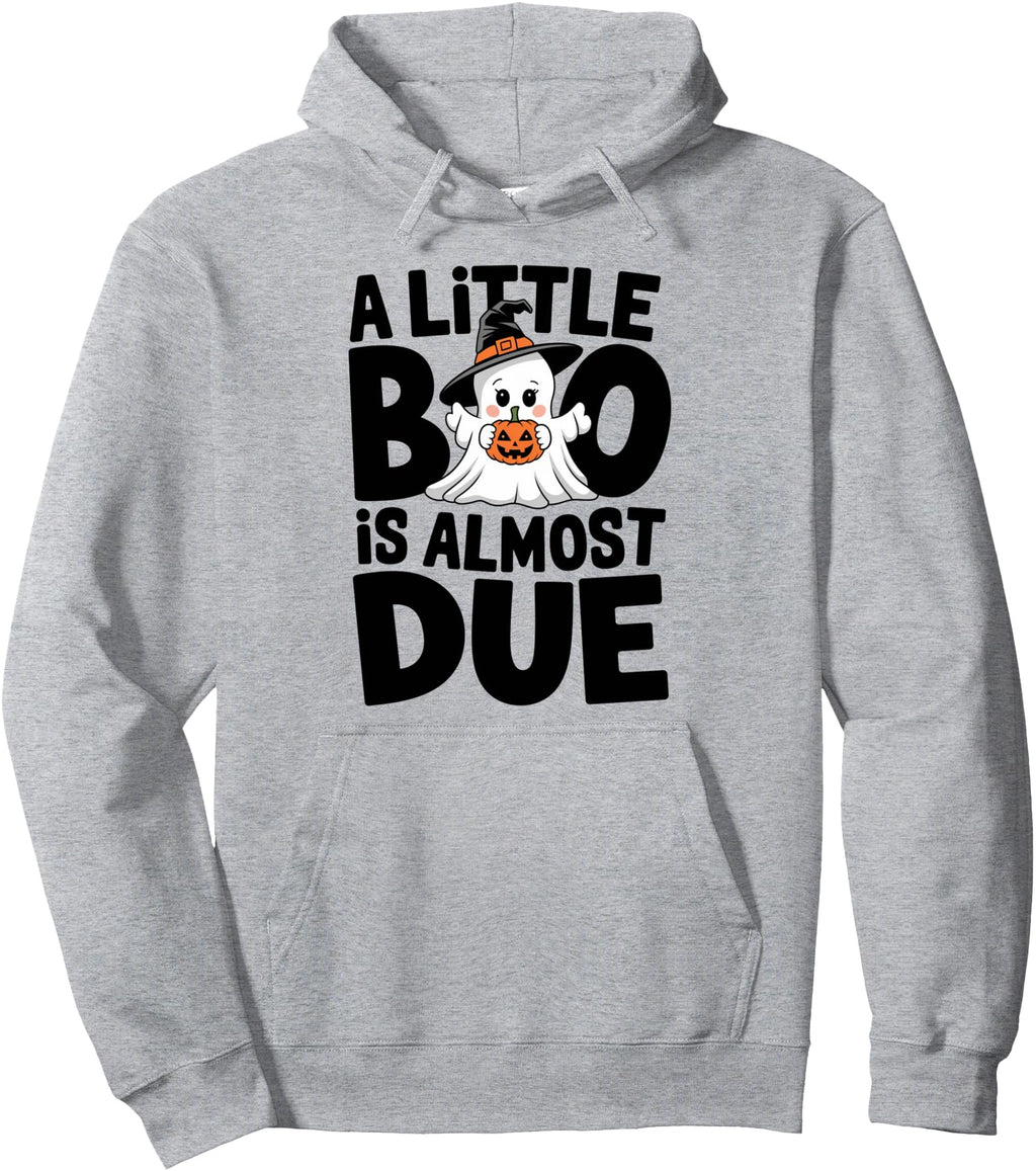 Authentic Little Boo Is Almost Due Hoodie - Trendy Graphic for Adults - T-Shirt, Sweatshirt, Hoodie