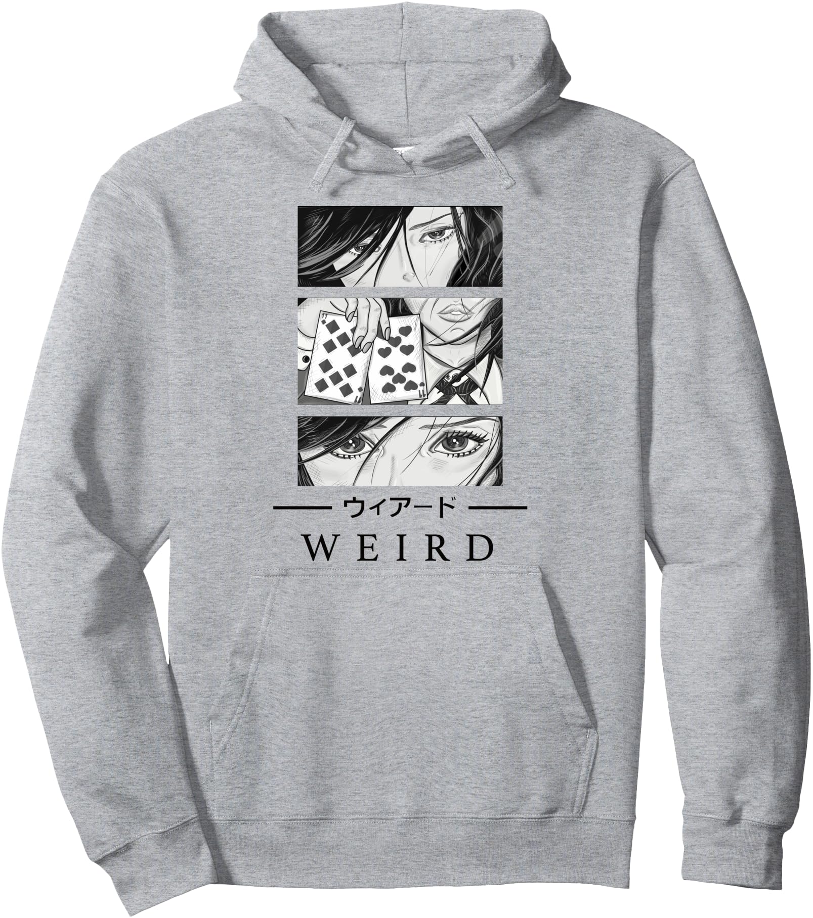 Authentic Anime Wird Japanese Art Hoodie - Casual Everyday Wear for Adults - T-Shirt, Sweatshirt, Hoodie
