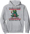 Frog I D Like To Thank My Middle Hoodie - Aesthetic Graphic Men Women - T-Shirt, Sweatshirt, Hoodie