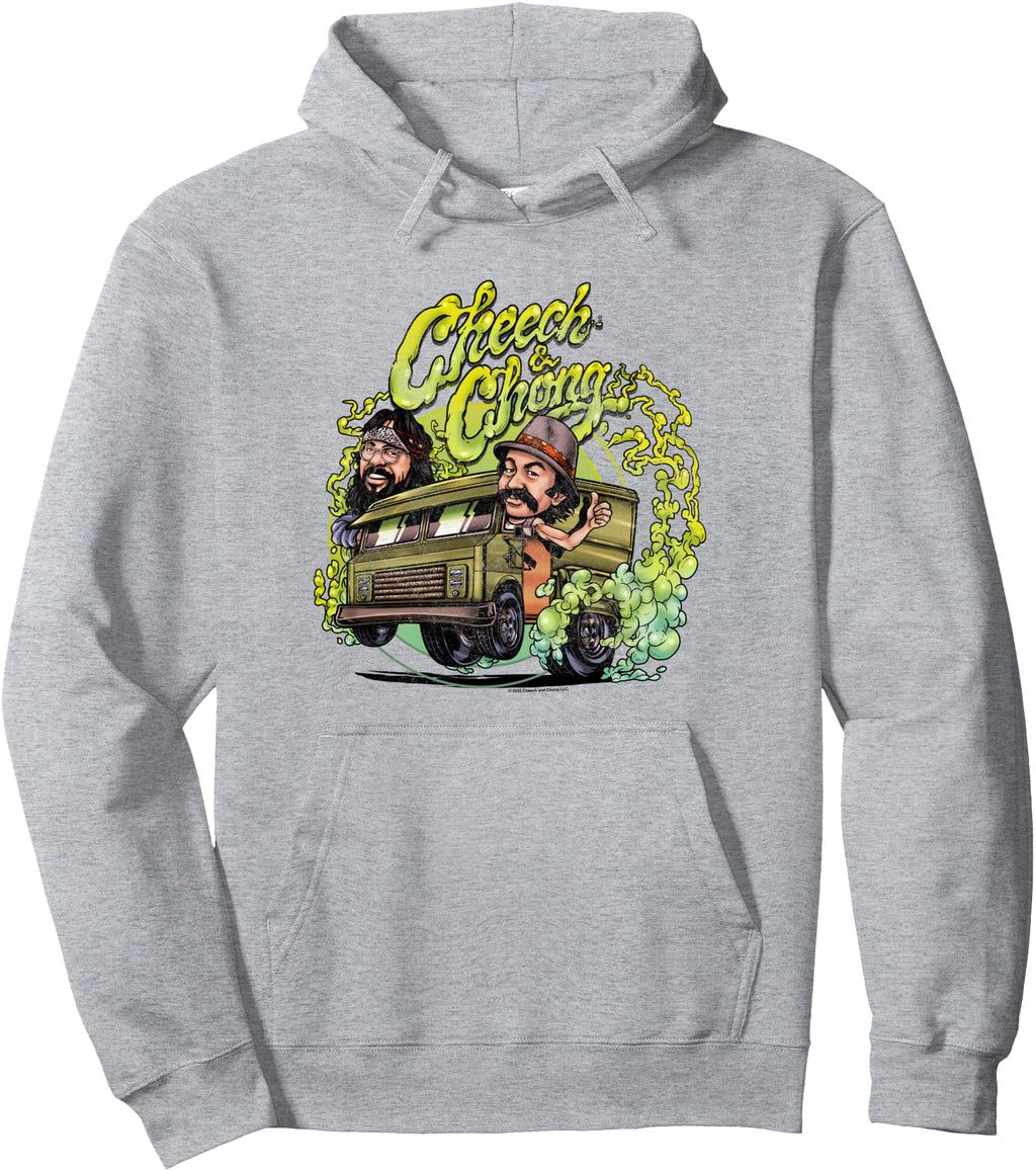 Original Cheech Chong Cartoon Riding T-Shirt - Minimalist Print for Adults - T-Shirt, Sweatshirt, Hoodie