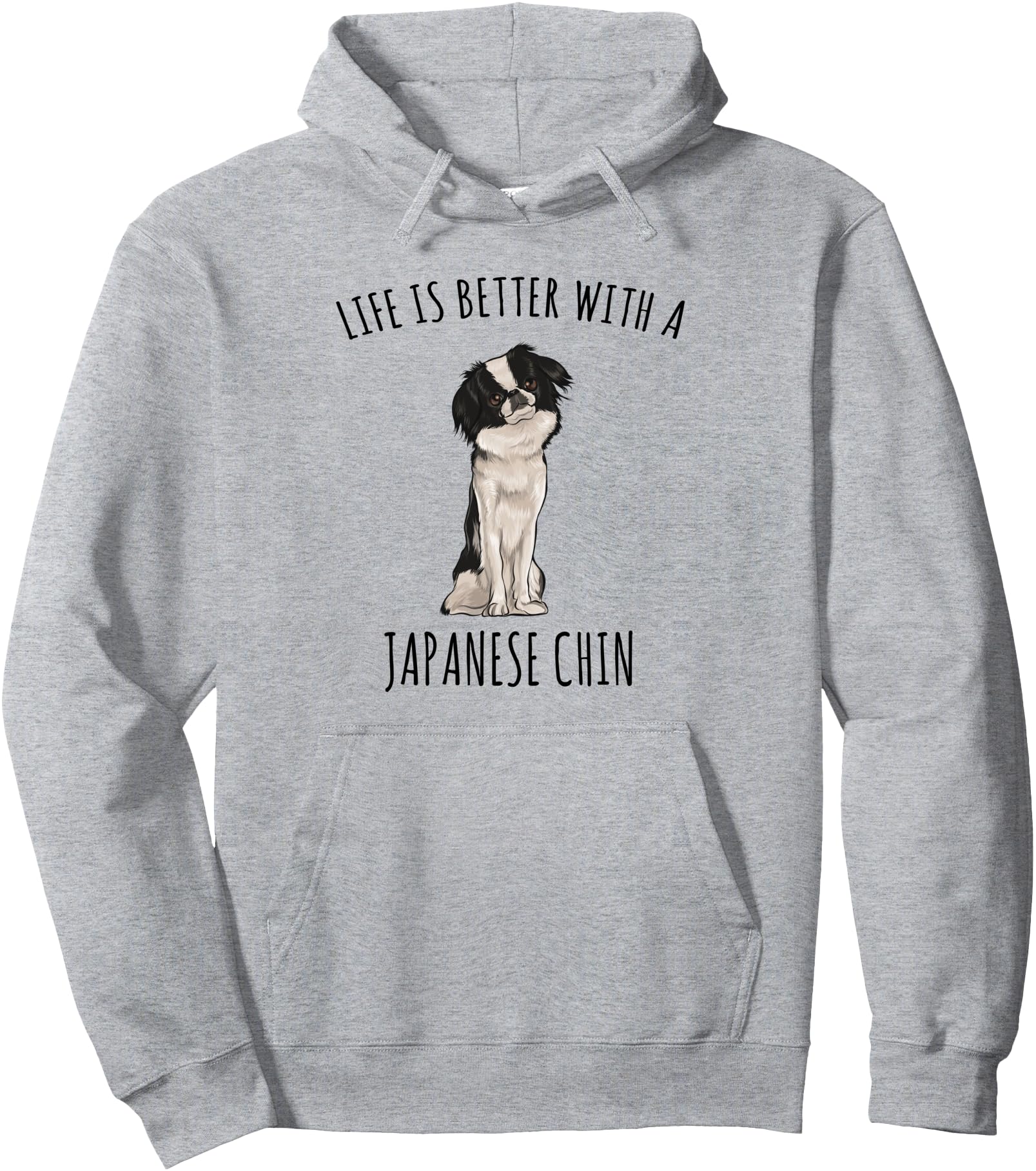 Exclusive Life Is Better Japanese Chin Hoodie - Aesthetic Graphic Unisex - T-Shirt, Sweatshirt, Hoodie