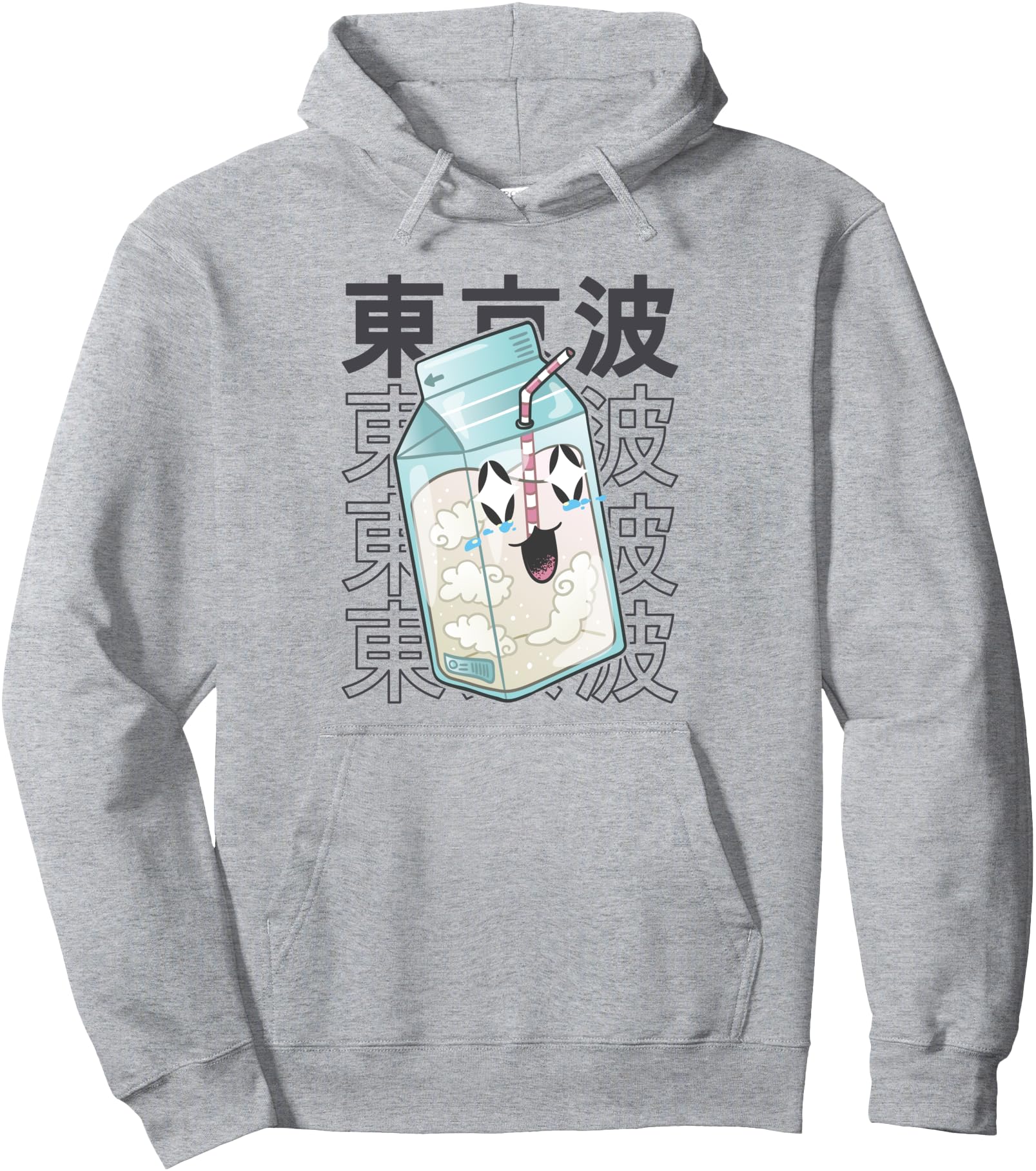 Authentic Kawaii Milk Carton Sweatshirt - Unique Graphic for Adults - T-Shirt, Sweatshirt, Hoodie