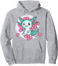 Original Cherry Blossom Axolotl Sweatshirt - Casual Everyday Wear Unisex - T-Shirt, Sweatshirt, Hoodie
