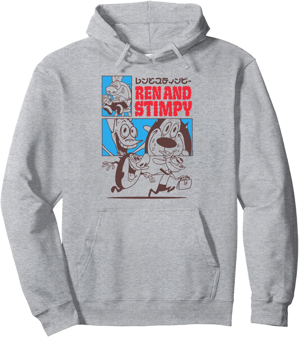 Ren And Stimpy Collage Kanji Cartoon T-Shirt - Custom Art Print for Adults - T-Shirt, Sweatshirt, Hoodie