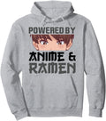 Powered Anime Ramen Anime Hoodie - Unique Graphic for Adults - T-Shirt, Sweatshirt, Hoodie