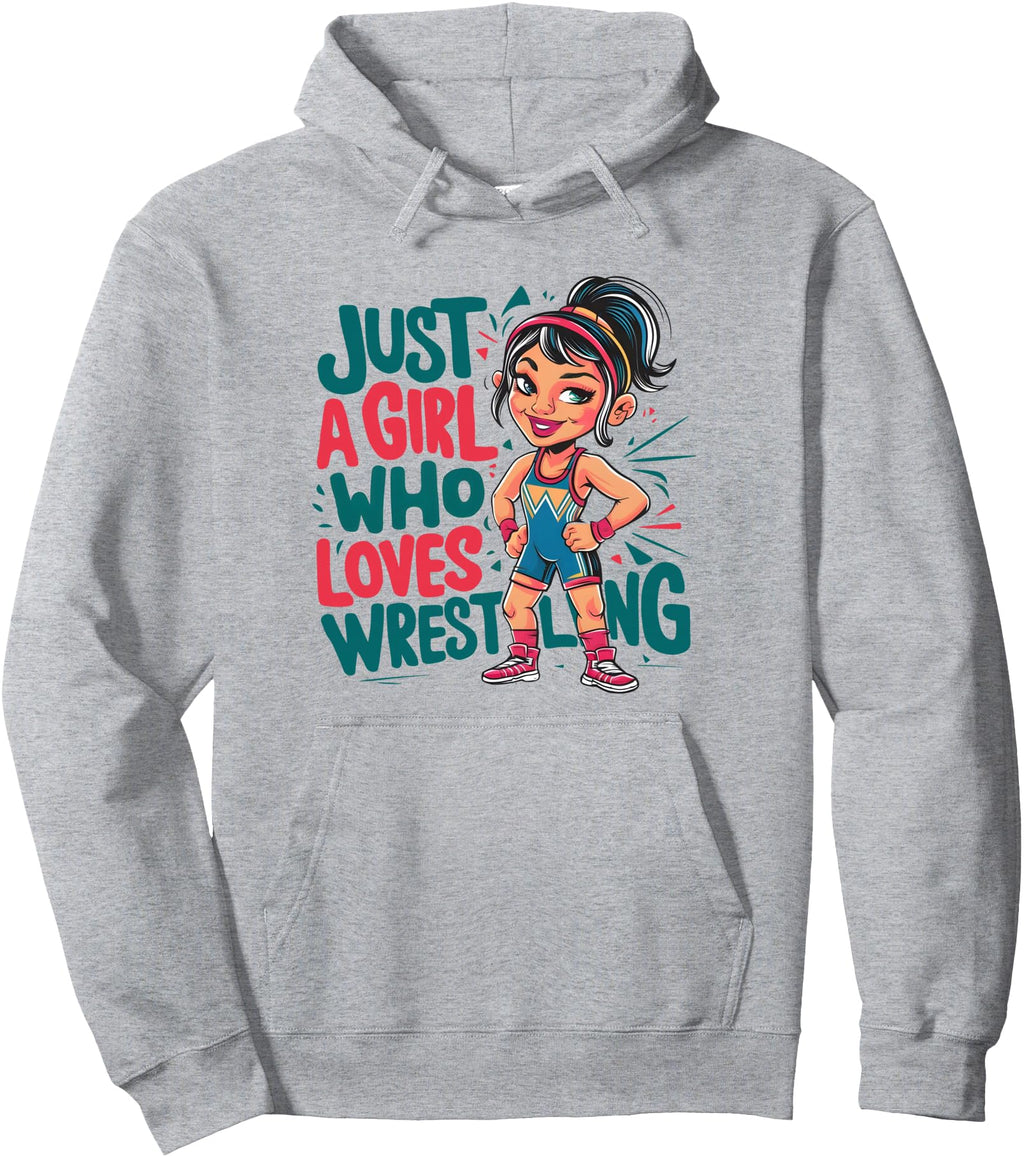 Authentic Just Who Loves Wrestling T-Shirt - Minimalist Print Men Women - T-Shirt, Sweatshirt, Hoodie