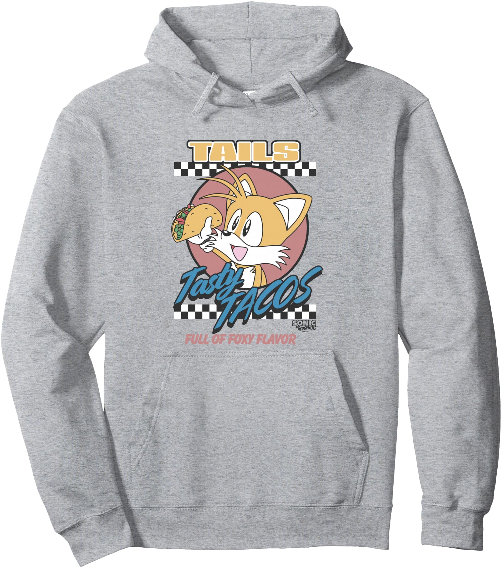 Sonic Hedgehog Tails Tasty Tacos Foxy Hoodie - Graphic Print Men Women - T-Shirt, Sweatshirt, Hoodie