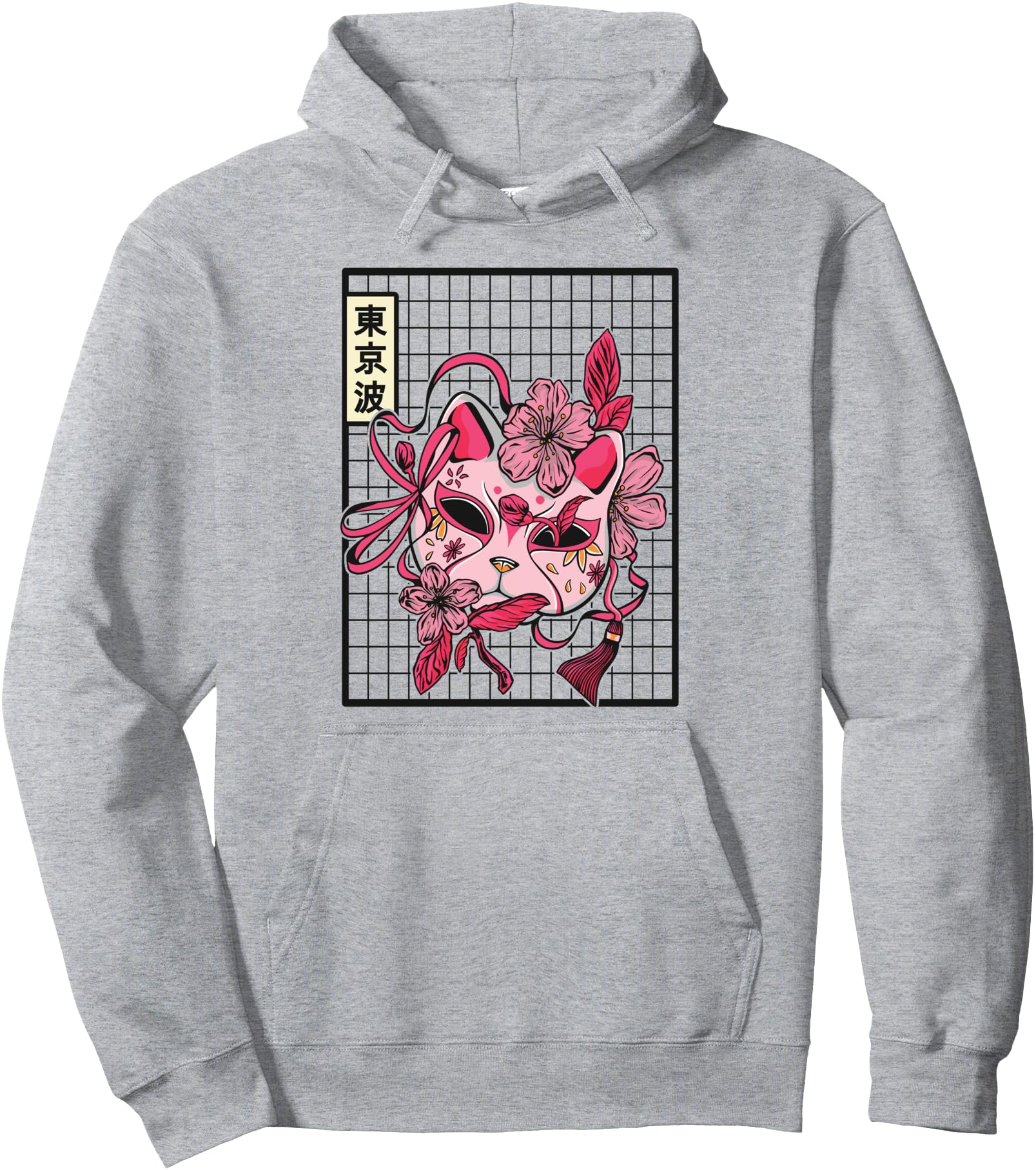 Authentic Japanese Mask Cat Cherry Sweatshirt - Minimalist Print Men Women - T-Shirt, Sweatshirt, Hoodie