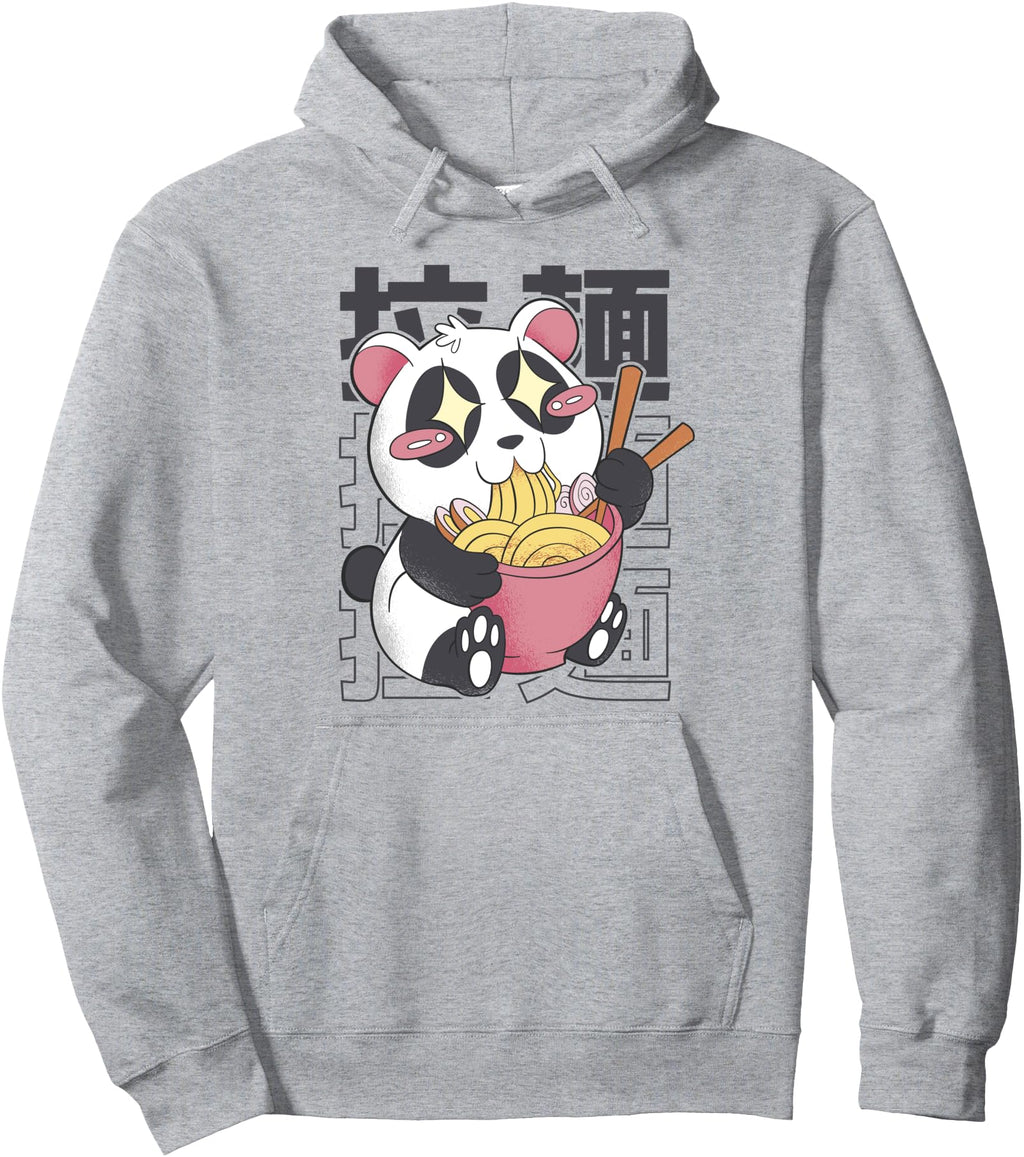 Original Kawaii Panda Eating Ramen T-Shirt - Custom Art Print Unisex - T-Shirt, Sweatshirt, Hoodie