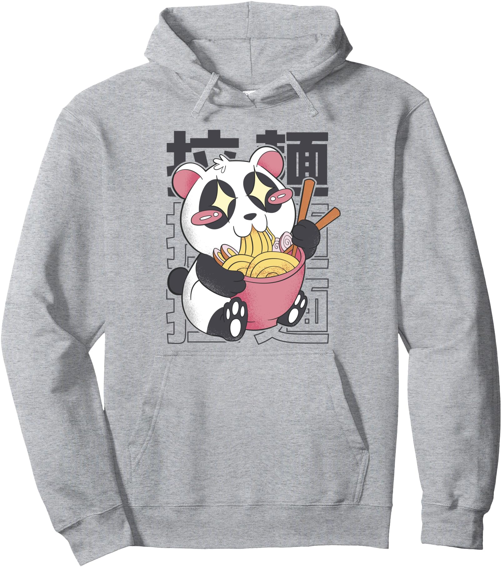 Original Kawaii Panda Eating Ramen T-Shirt - Custom Art Print Unisex - T-Shirt, Sweatshirt, Hoodie
