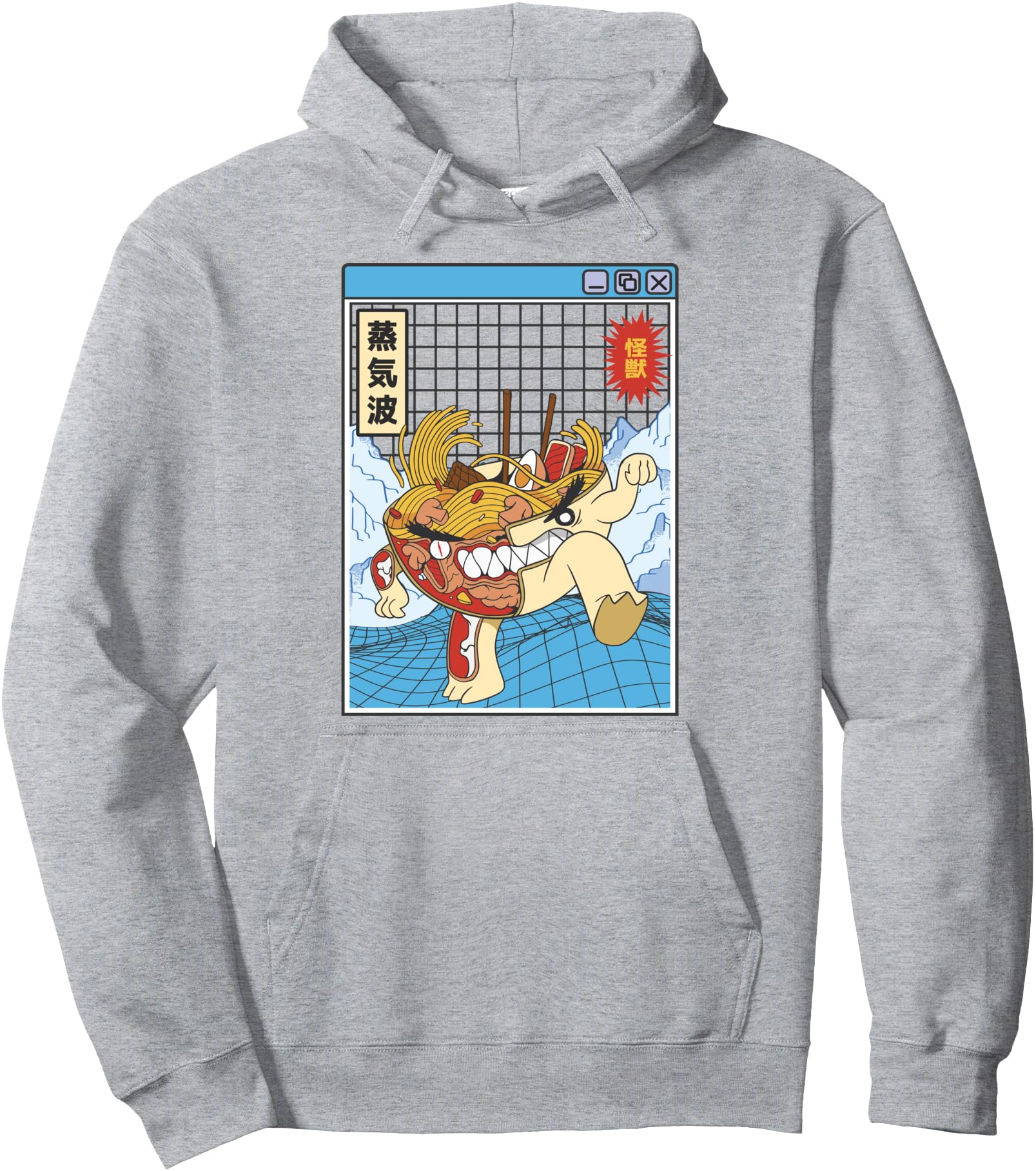 Angry Ramen Bowl X Ray Japan Otaku Anime Hoodie - Novelty Apparel Unisex - T-Shirt, Sweatshirt, Hoodie