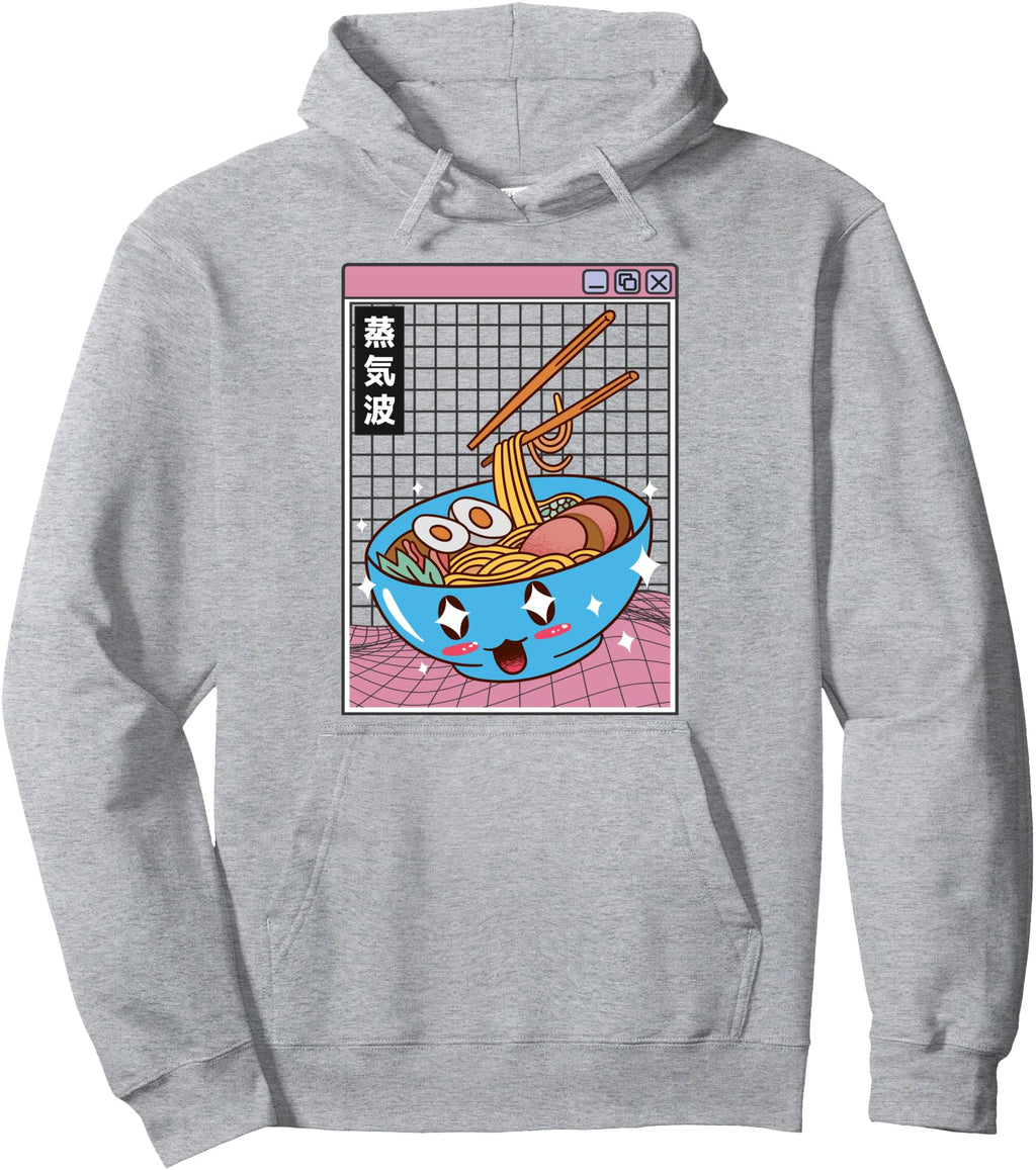 Happy Ramen Bowl Digital Japan Otaku Hoodie - Novelty Apparel Men Women - T-Shirt, Sweatshirt, Hoodie