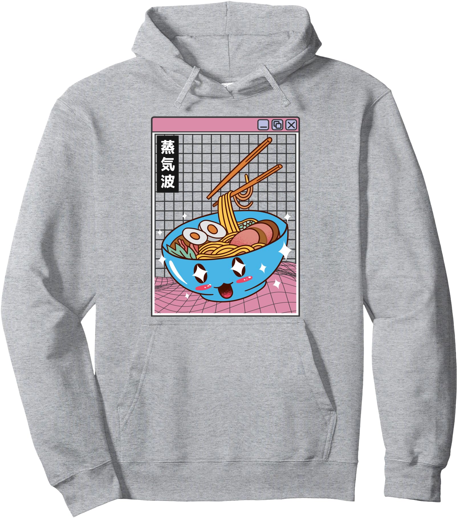 Happy Ramen Bowl Digital Japan Otaku Hoodie - Novelty Apparel Men Women - T-Shirt, Sweatshirt, Hoodie