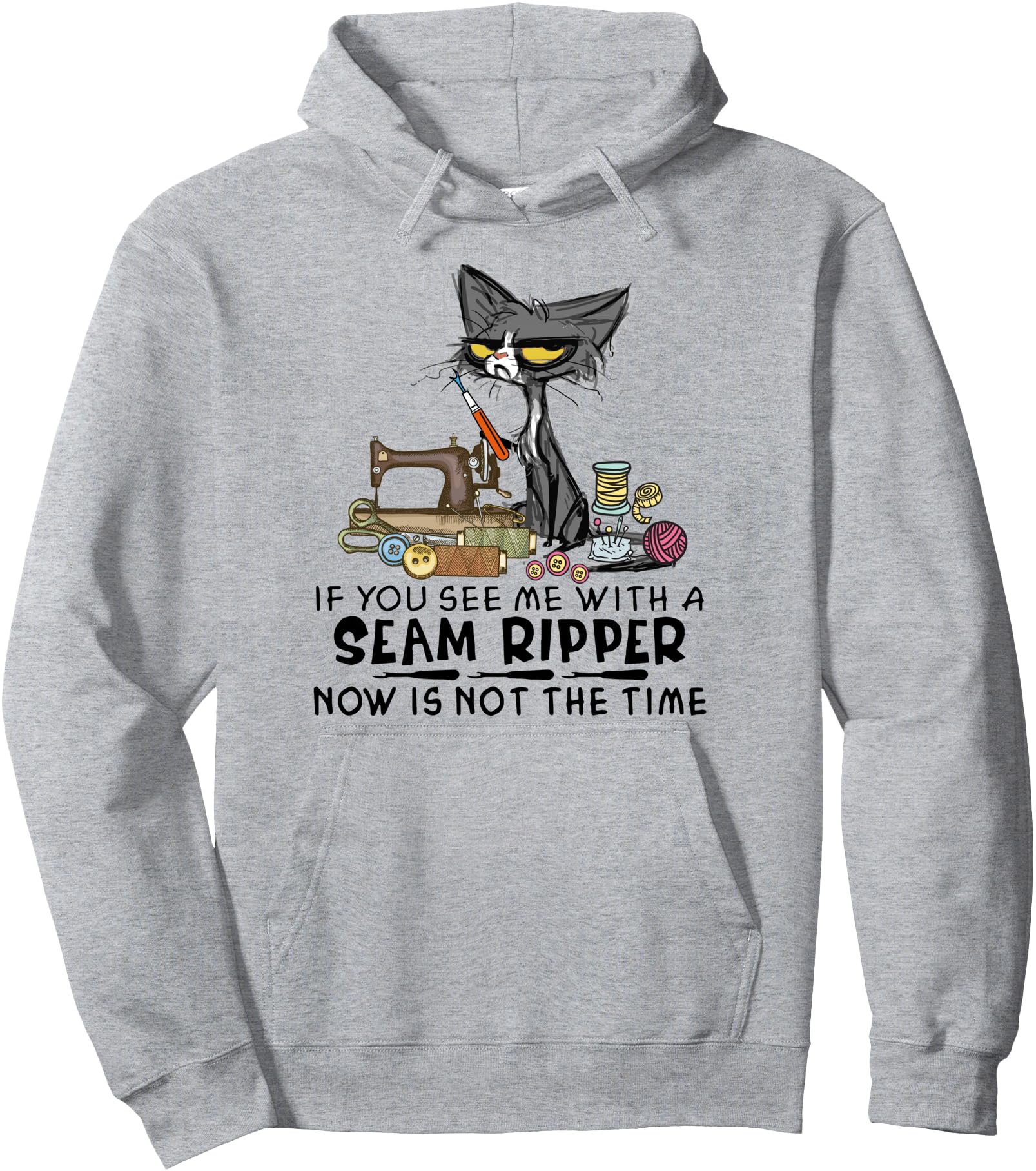 Authentic Sewing If You See Me Seam Hoodie - Graphic Print Men Women - T-Shirt, Sweatshirt, Hoodie