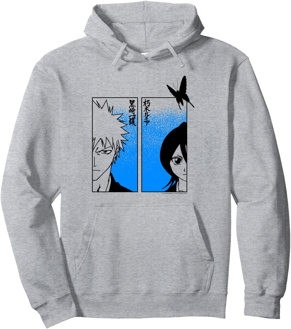 Bleach Ichigo Rukia Half Faces Sweatshirt - Fun Novelty Design Men Women - T-Shirt, Sweatshirt, Hoodie