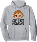 Exclusive Just Who Loves Monkeys Hoodie - Unique Graphic Men Women - T-Shirt, Sweatshirt, Hoodie