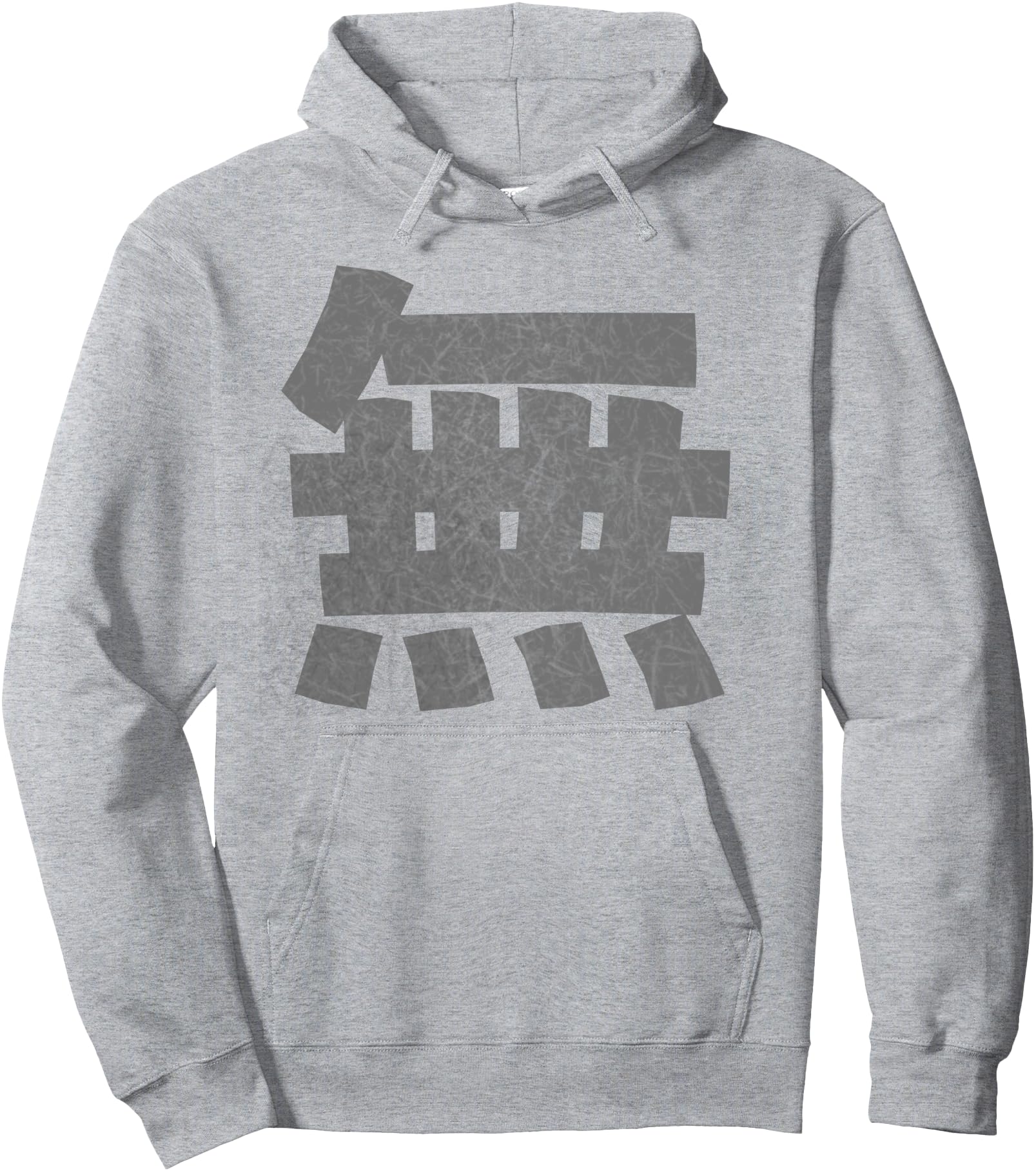 Japanese Kanji Nothingness Distressed Hoodie - Novelty Apparel Unisex - T-Shirt, Sweatshirt, Hoodie