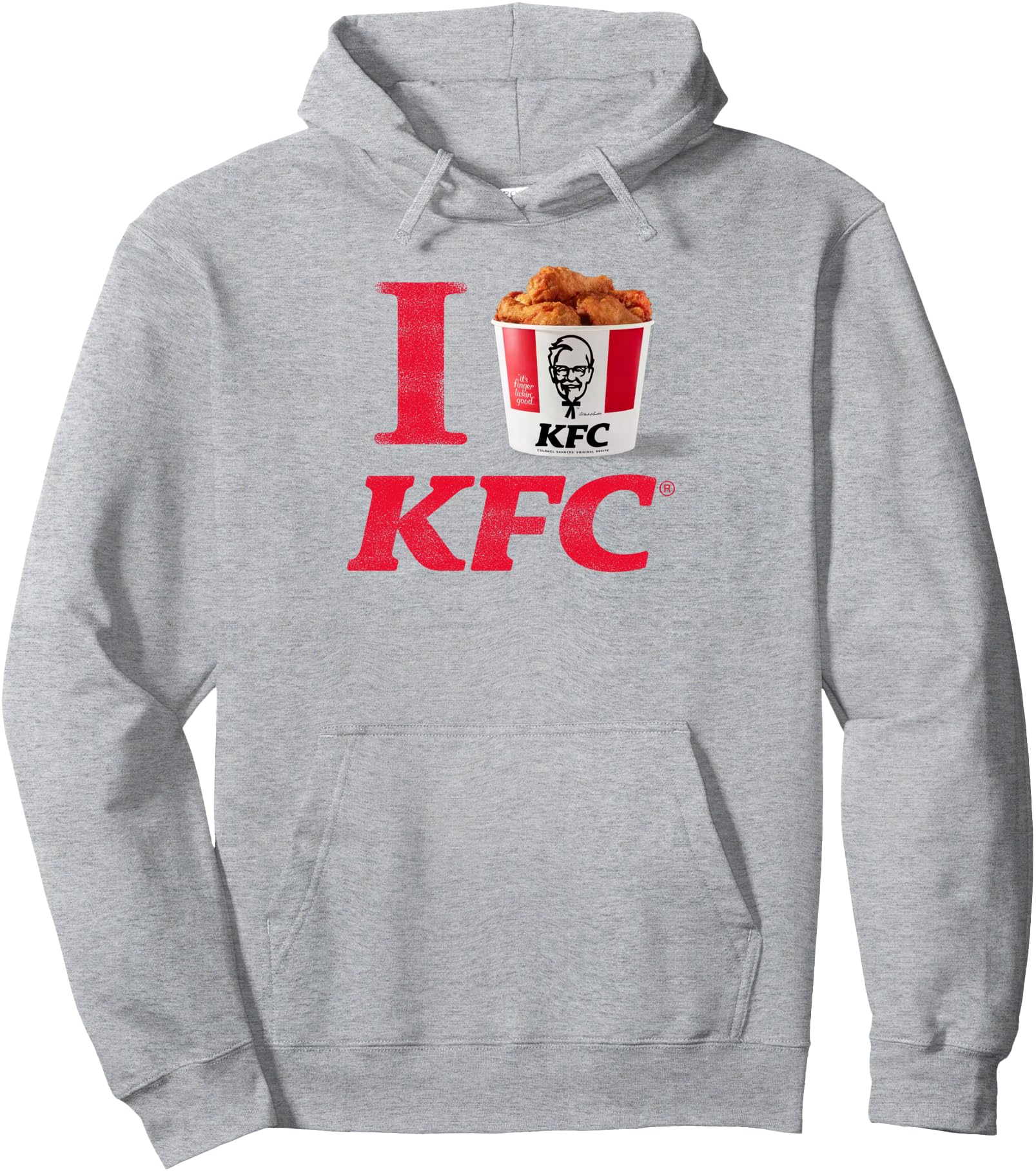 Original Kfc I Heart Kfc Bucket Fried T-Shirt - Unique Graphic for Adults - T-Shirt, Sweatshirt, Hoodie