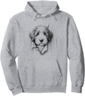 Authentic Bernedoodle Peeking Sweatshirt - Casual Everyday Wear for Adults - T-Shirt, Sweatshirt, Hoodie