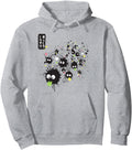Susuwatari Colors Adults Anime Grey Hoodie - Streetwear Style Men Women - T-Shirt, Sweatshirt, Hoodie