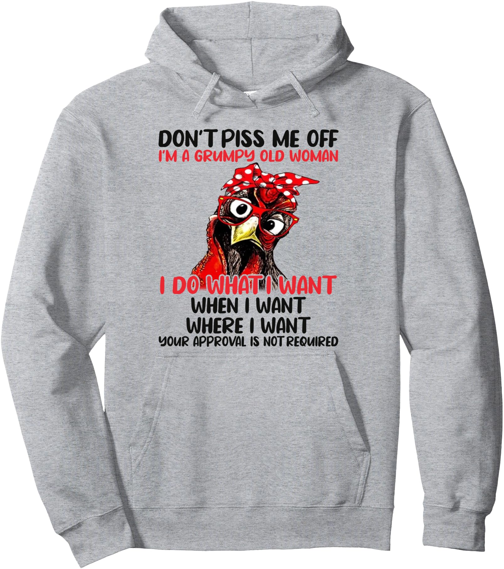 Original Chicken Don T Piss Me Off I M Hoodie - Graphic Print Men Women - T-Shirt, Sweatshirt, Hoodie