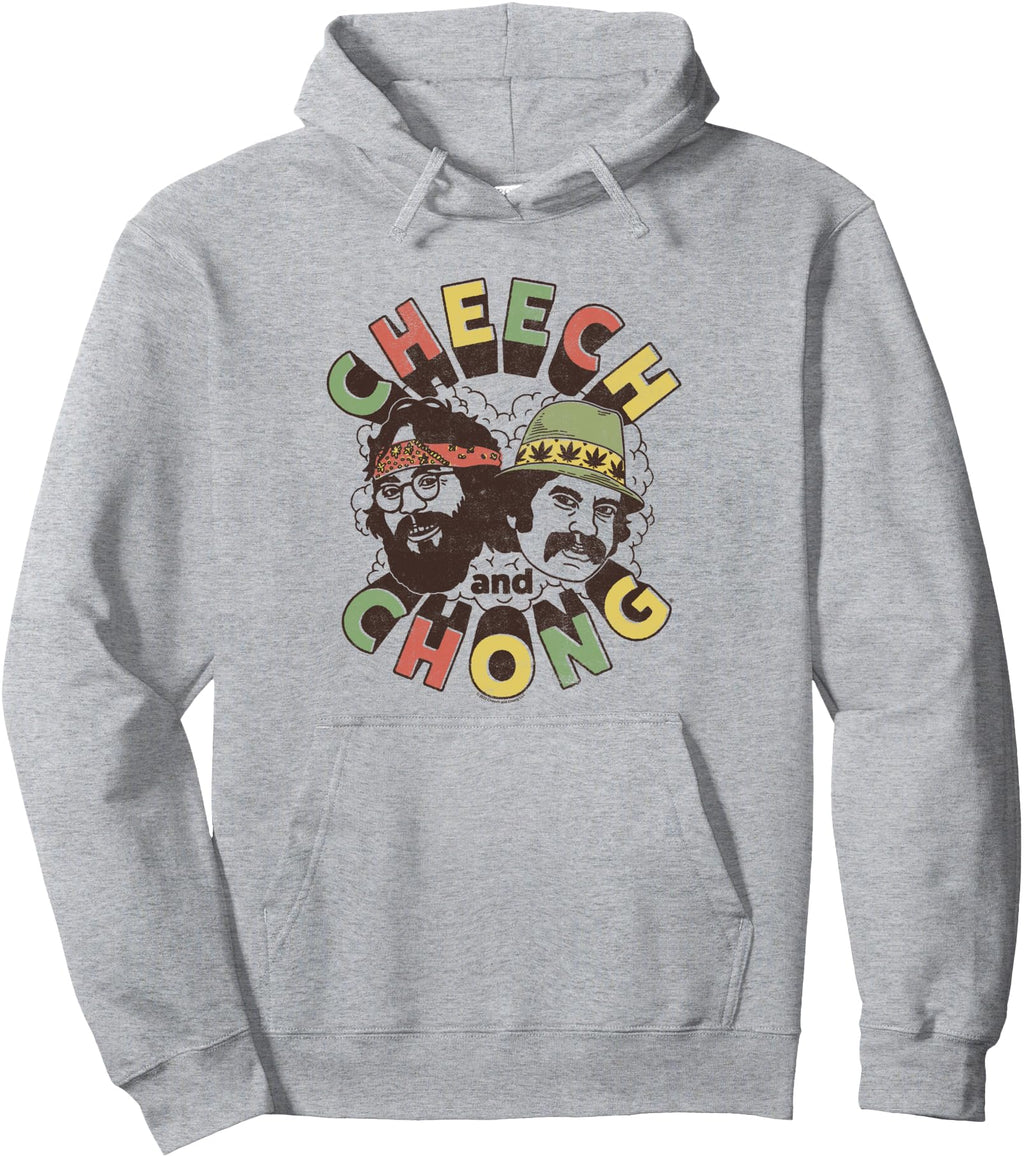 Cheech Chong Cartoon Faces Smoke Cloud T-Shirt - Aesthetic Graphic Unisex - T-Shirt, Sweatshirt, Hoodie