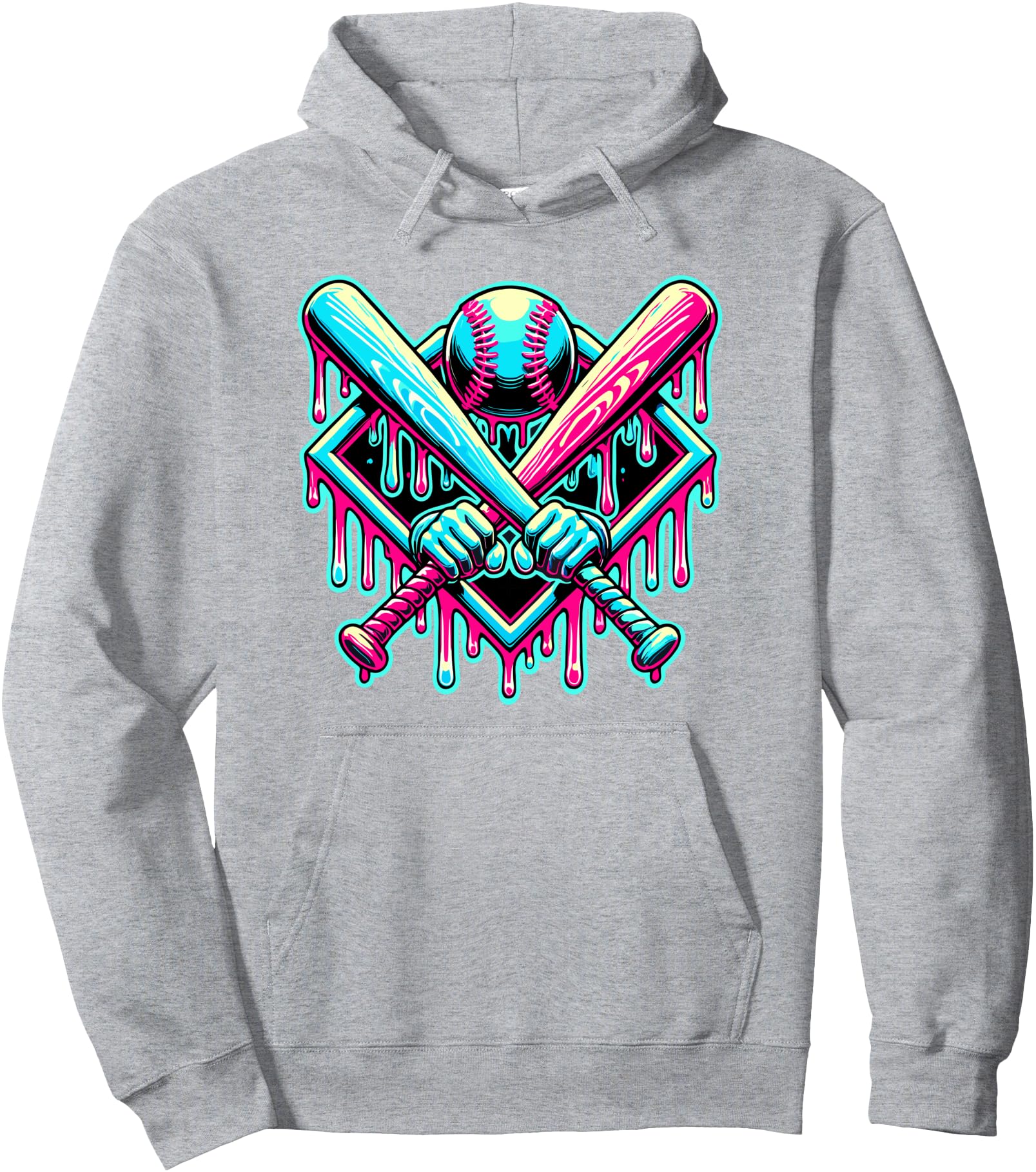 Original Drip Baseball Bat Dripping T-Shirt - Unique Graphic Men Women - T-Shirt, Sweatshirt, Hoodie