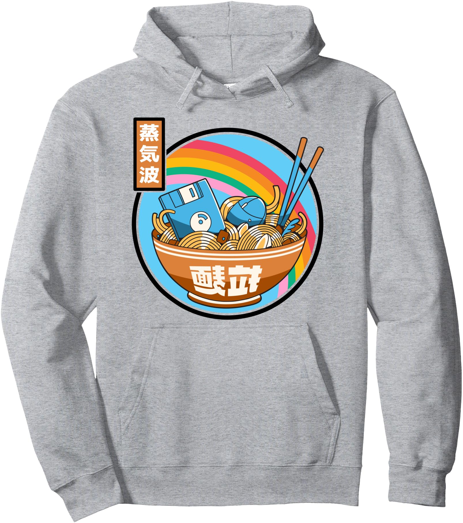 Original Digital Ramen Bowl Japan Pastel T-Shirt - Novelty Apparel Unisex - T-Shirt, Sweatshirt, Hoodie