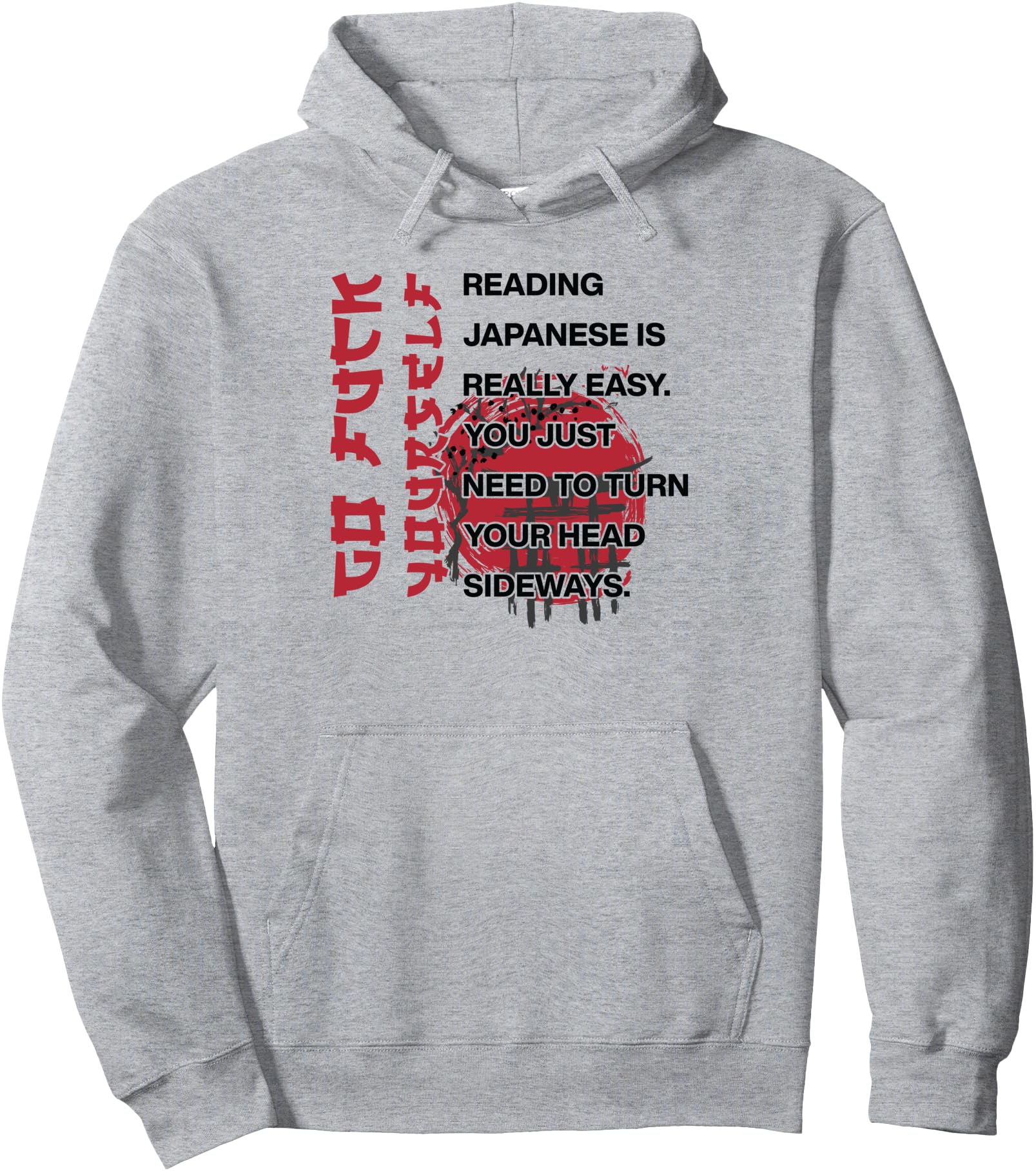 Authentic Reading Japanese Is Easy Sweatshirt - Minimalist Print Men Women - T-Shirt, Sweatshirt, Hoodie