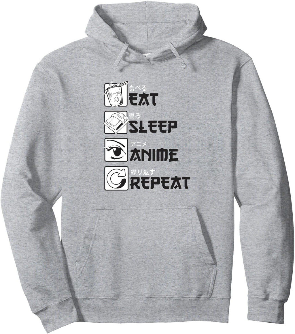 Eat Sleep Anime Repeat Anime Anime Stuff Sweatshirt - Graphic Print Unisex - T-Shirt, Sweatshirt, Hoodie
