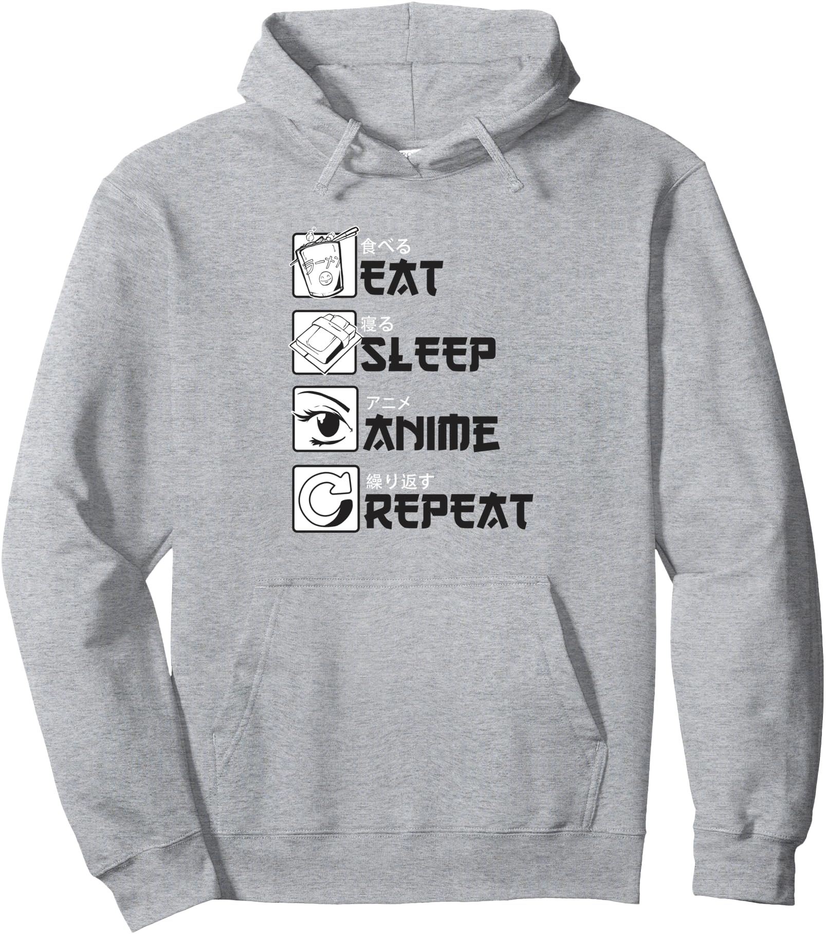 Eat Sleep Anime Repeat Anime Anime Stuff Sweatshirt - Graphic Print Unisex - T-Shirt, Sweatshirt, Hoodie