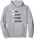 Authentic Eat Sleep Anime Repeat Anime T-Shirt - Graphic Print for Adults - T-Shirt, Sweatshirt, Hoodie