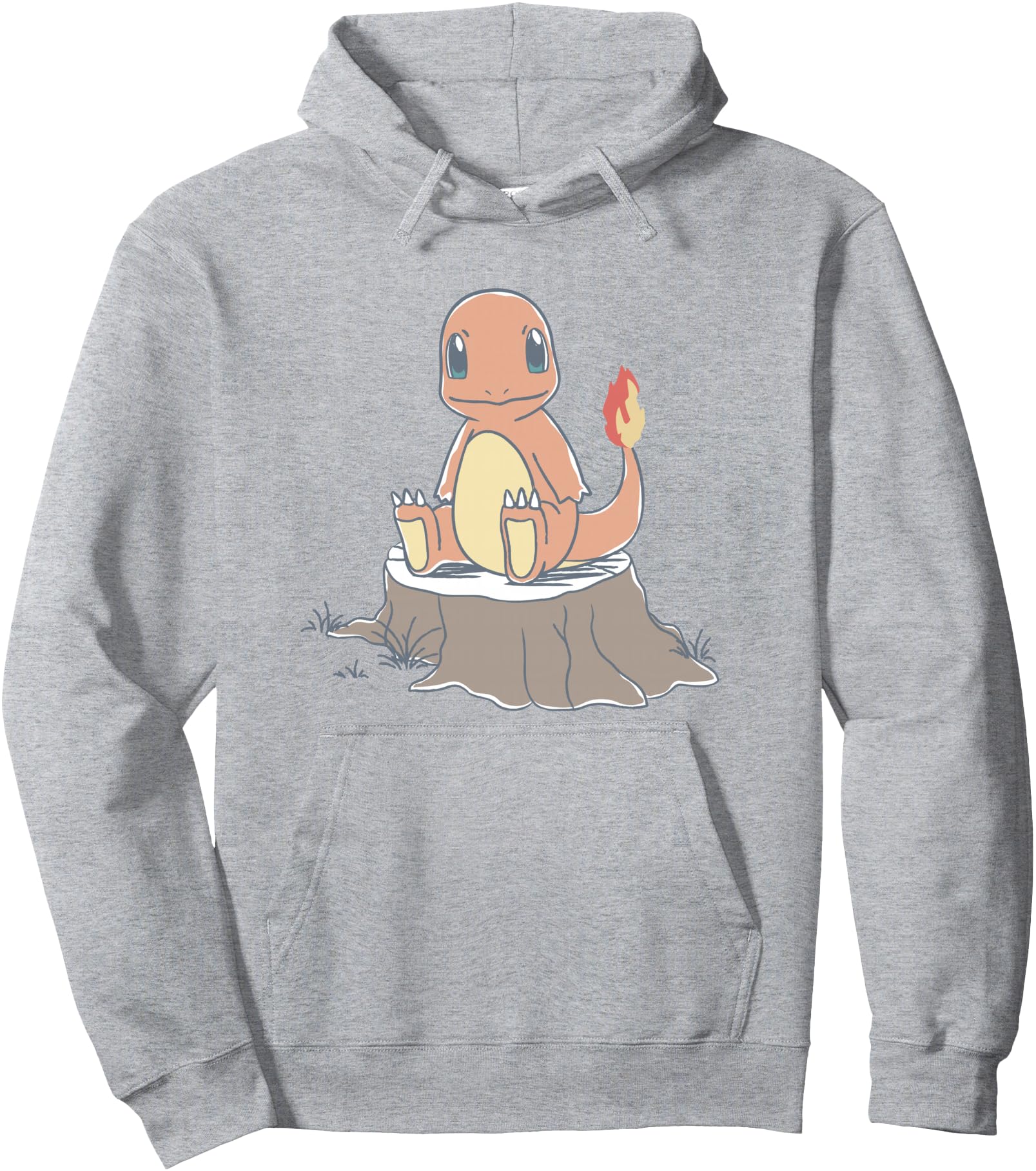 Exclusive Pok Mon Charmander Sitting Hoodie - Fun Novelty Design Men Women - T-Shirt, Sweatshirt, Hoodie