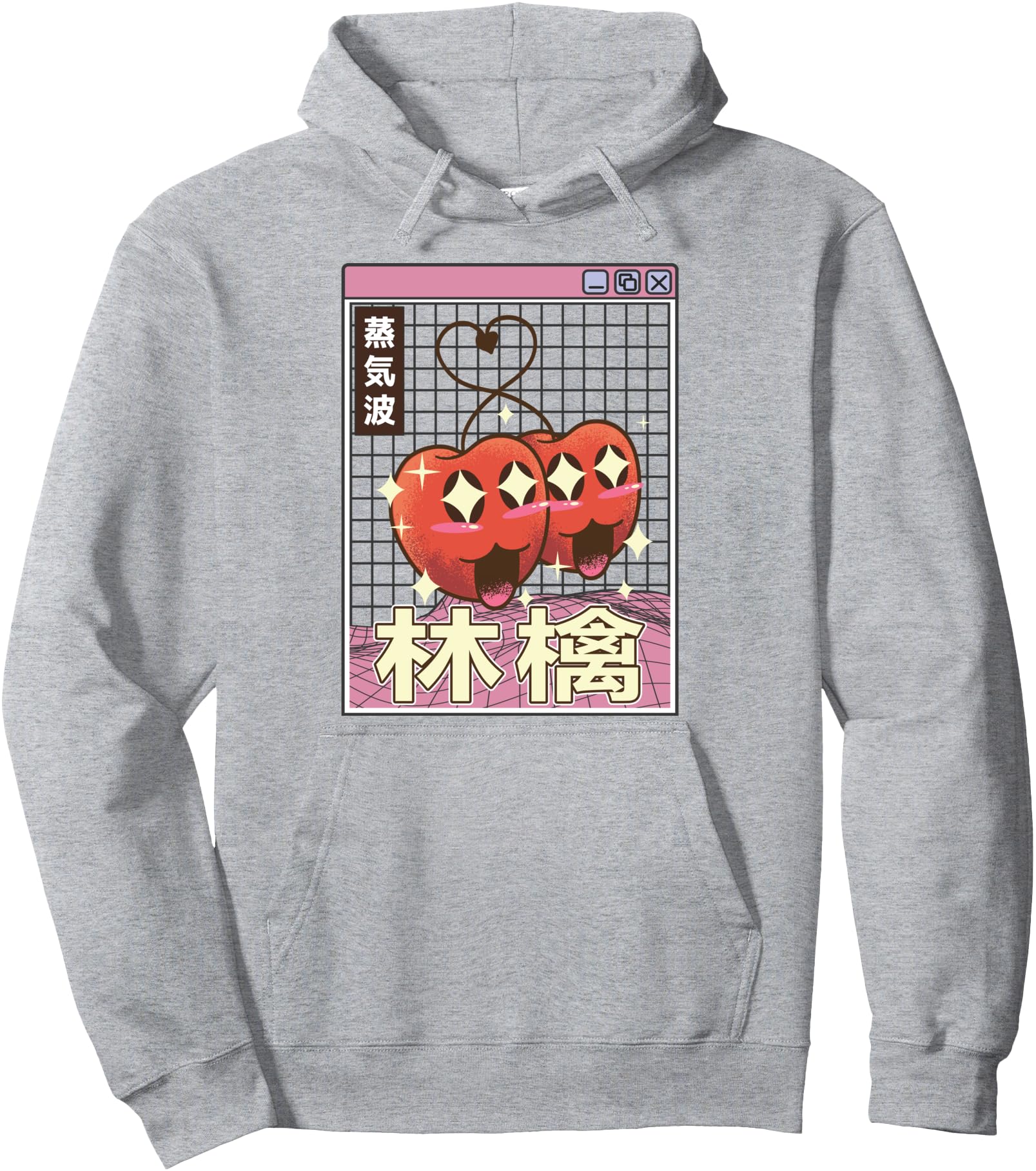 Original Happy Apples Digital Japan 80S Hoodie - Fun Novelty Design Unisex - T-Shirt, Sweatshirt, Hoodie