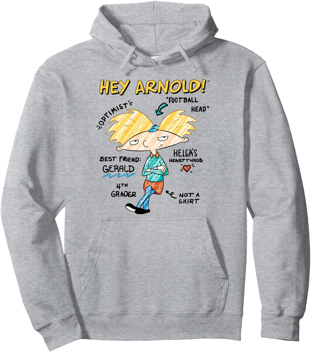 Authentic Hey Arnold Facts Diagram T-Shirt - Minimalist Print Unisex - T-Shirt, Sweatshirt, Hoodie