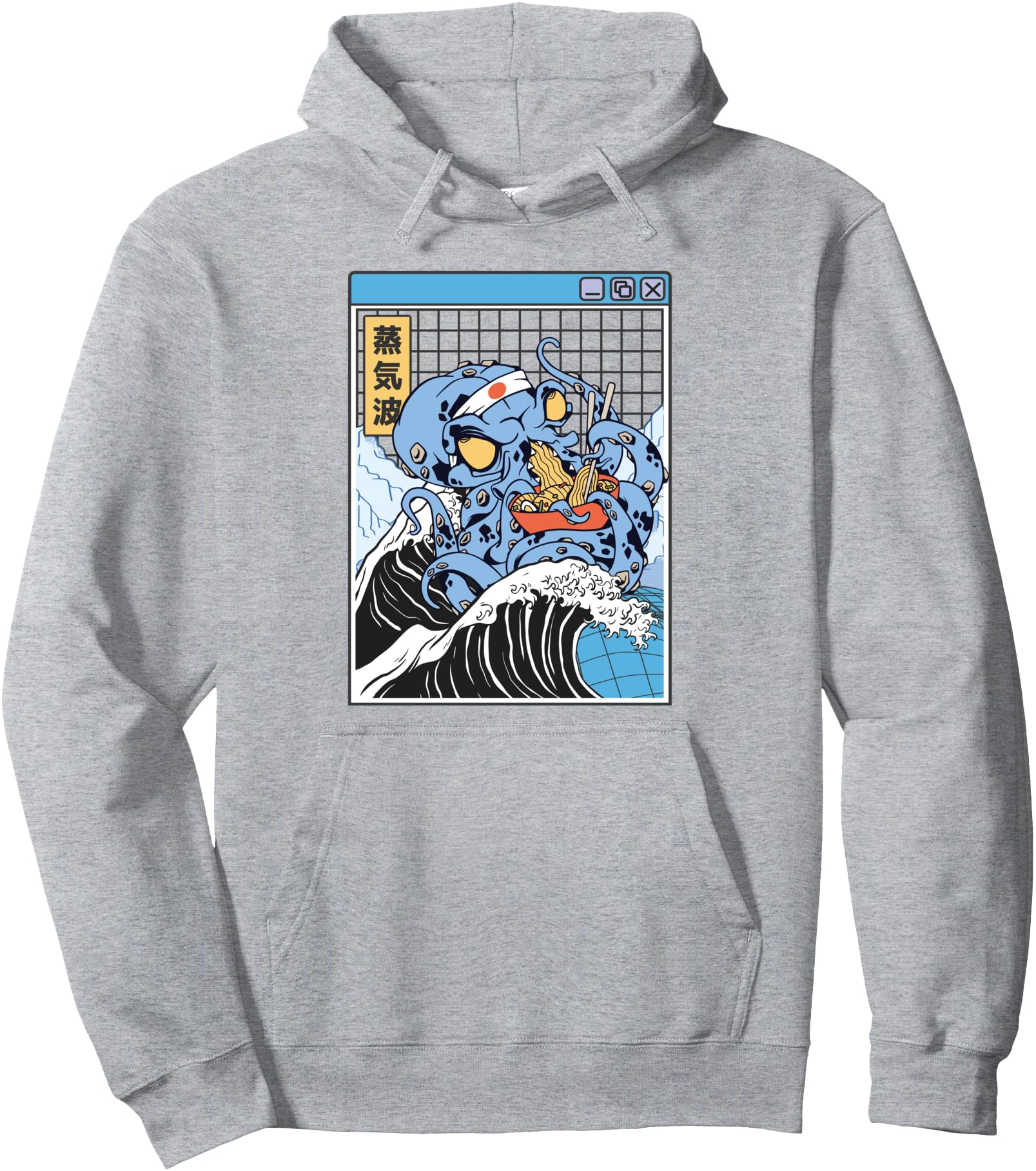 Handcrafted Kraken Eating Ramen Sweatshirt - Minimalist Print Unisex - T-Shirt, Sweatshirt, Hoodie