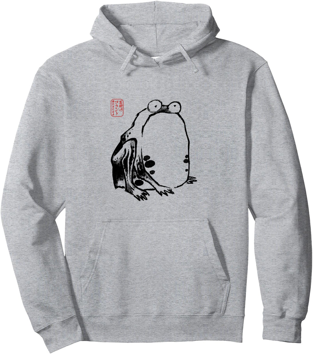 Exclusive Japanese Grumpy Frog Sweatshirt - Minimalist Print Men Women - T-Shirt, Sweatshirt, Hoodie