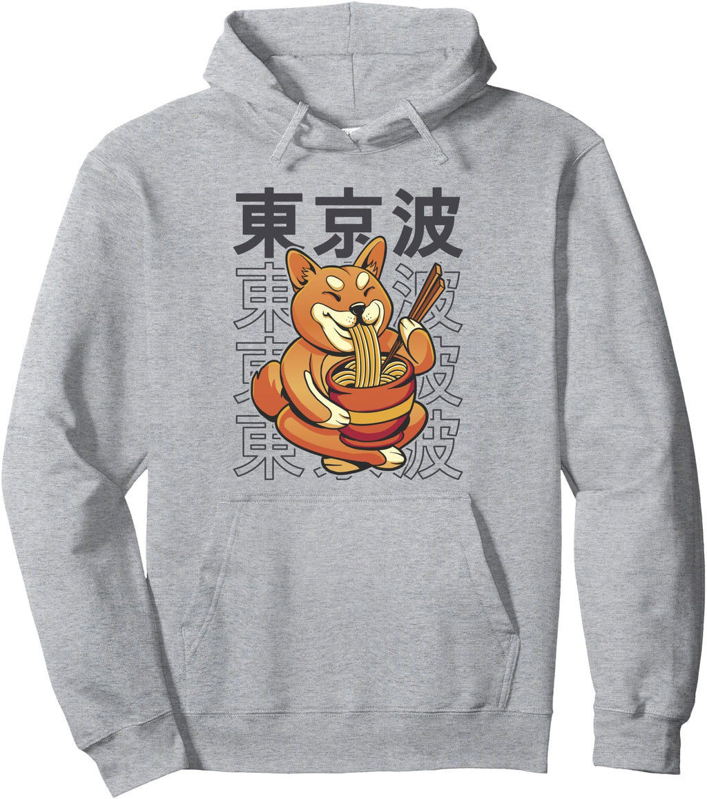 Original Kawaii Shiba Inu Dog Eating Sweatshirt - Trendy Graphic Unisex - T-Shirt, Sweatshirt, Hoodie