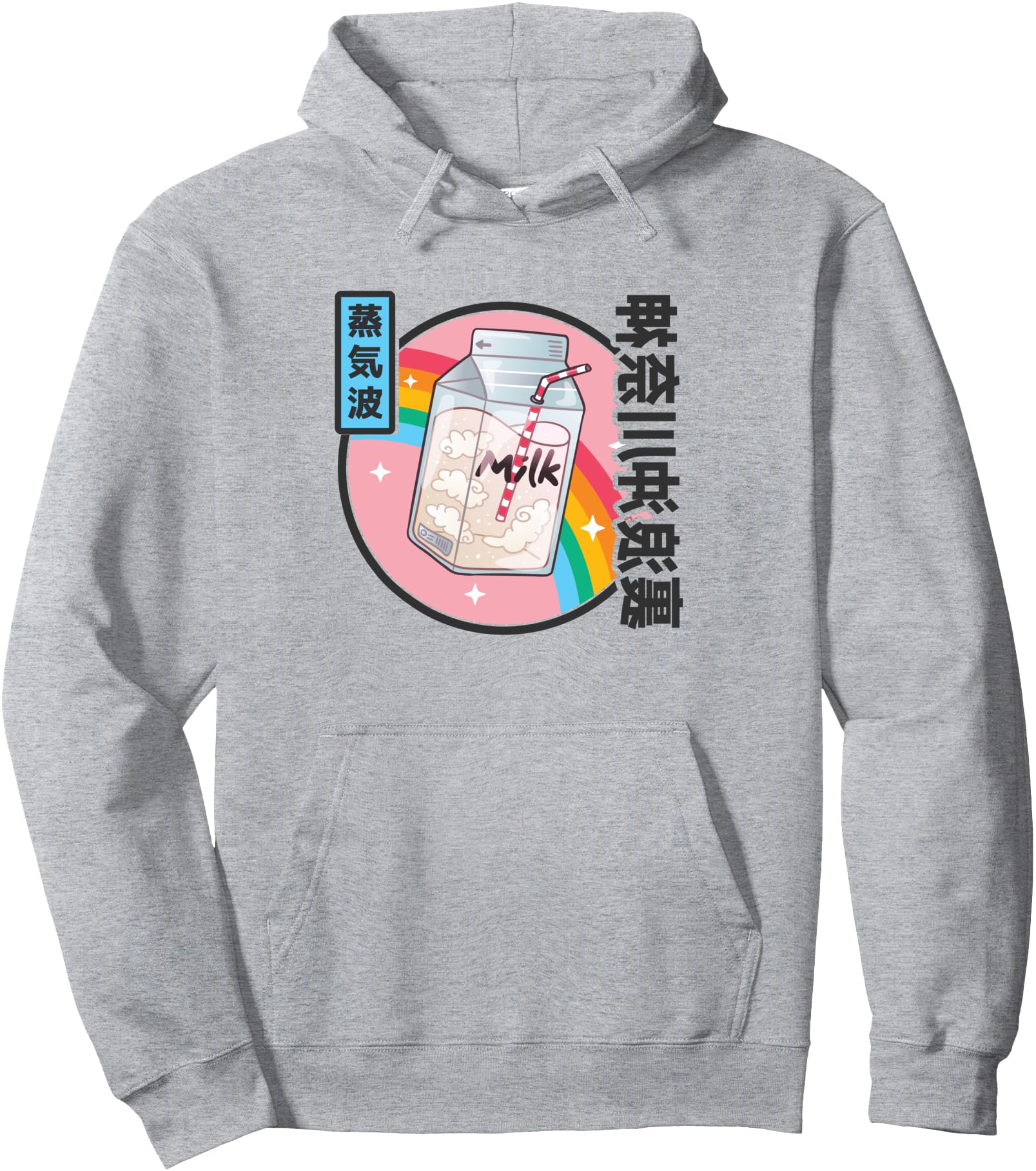 Milk Carton Rainbow Japan Otaku 80S T-Shirt - Casual Everyday Wear Unisex - T-Shirt, Sweatshirt, Hoodie