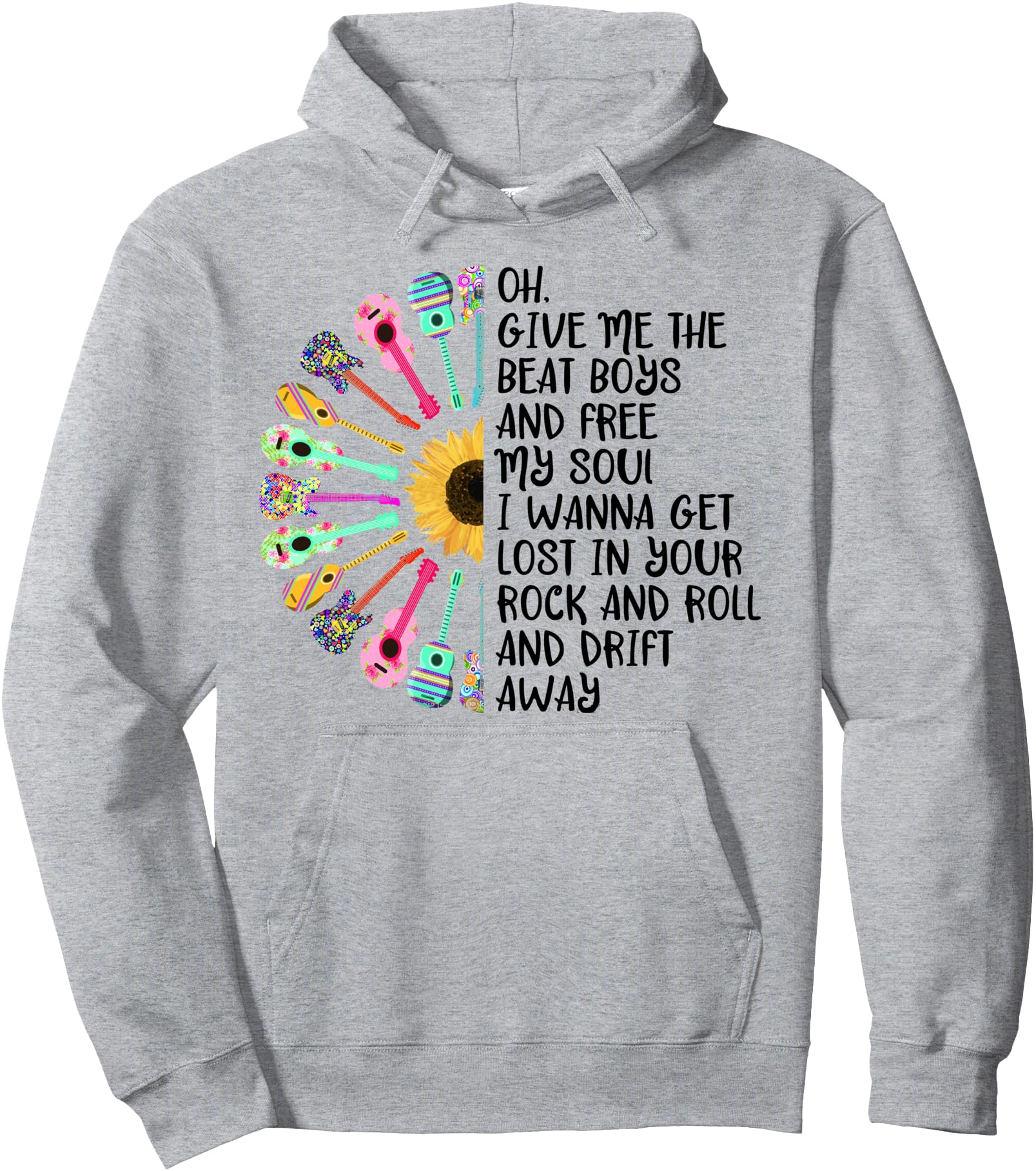 Guitar Give Me Beat Rare Hoodie - Unique Graphic Men Women - T-Shirt, Sweatshirt, Hoodie
