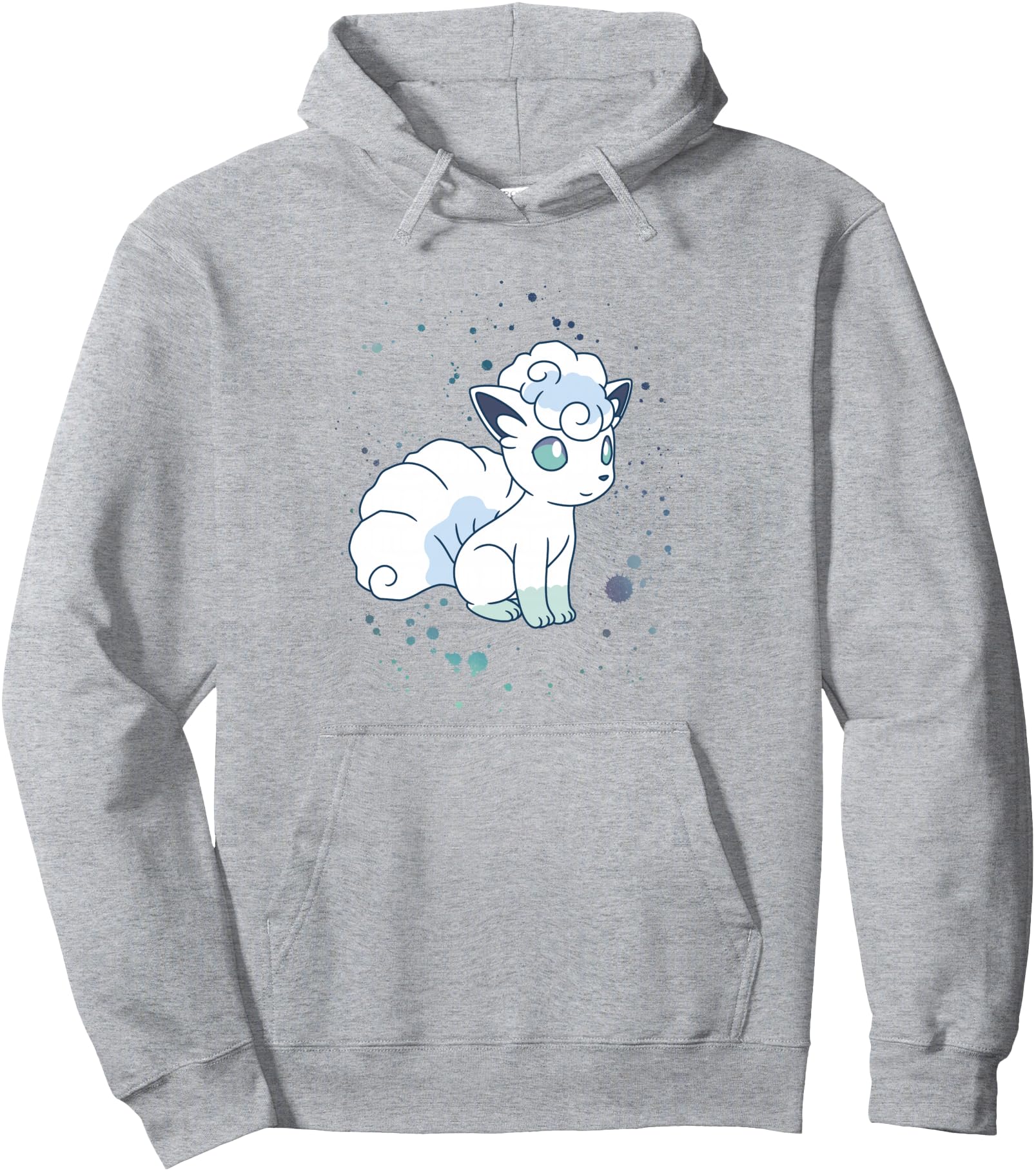 Pok Mon Alolan Vulpix Winter Watercolor Hoodie - Novelty Apparel Men Women - T-Shirt, Sweatshirt, Hoodie
